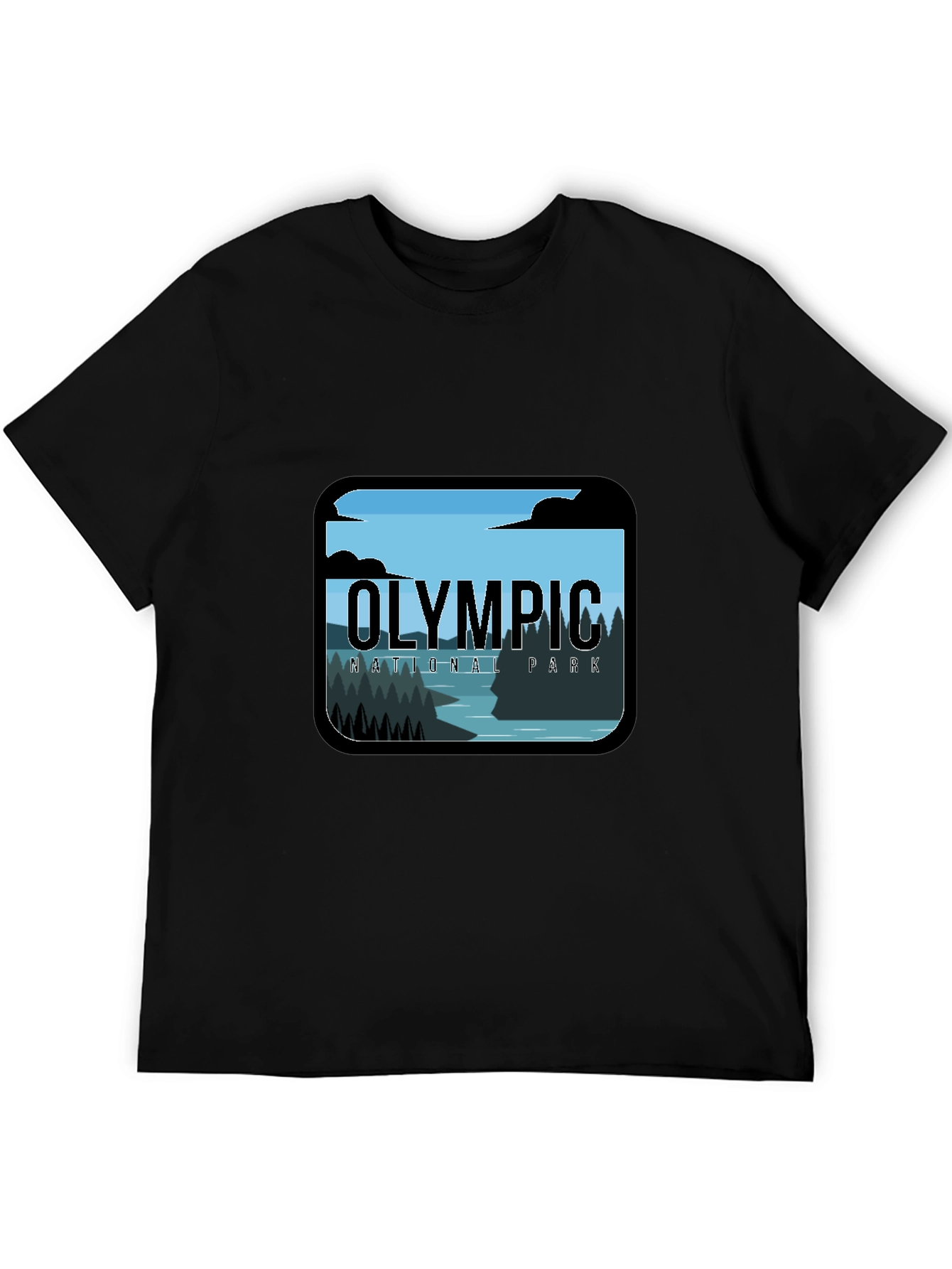 Olympic National Park Graphic Tee - Black