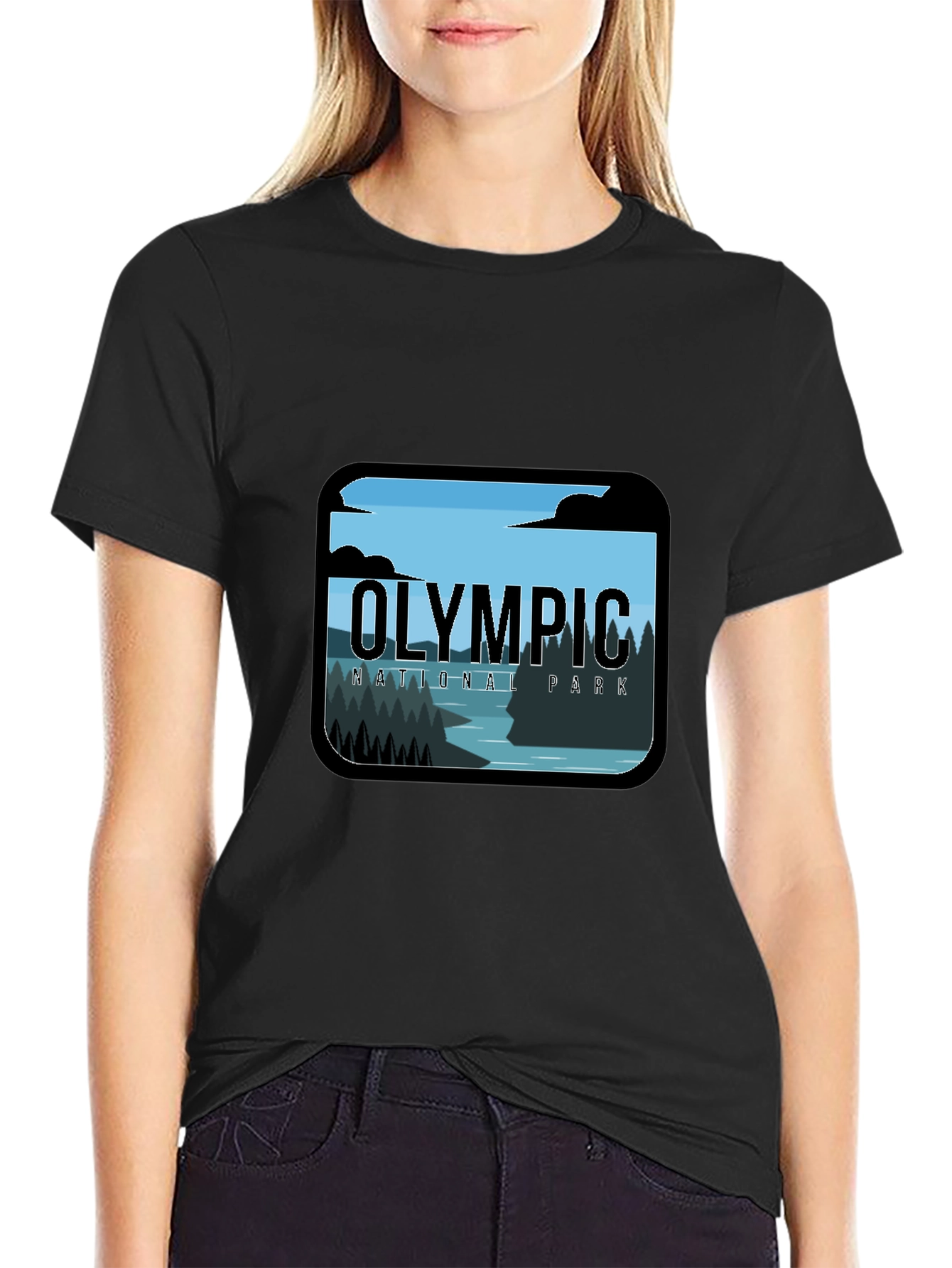 Olympic National Park Graphic Tee - Black