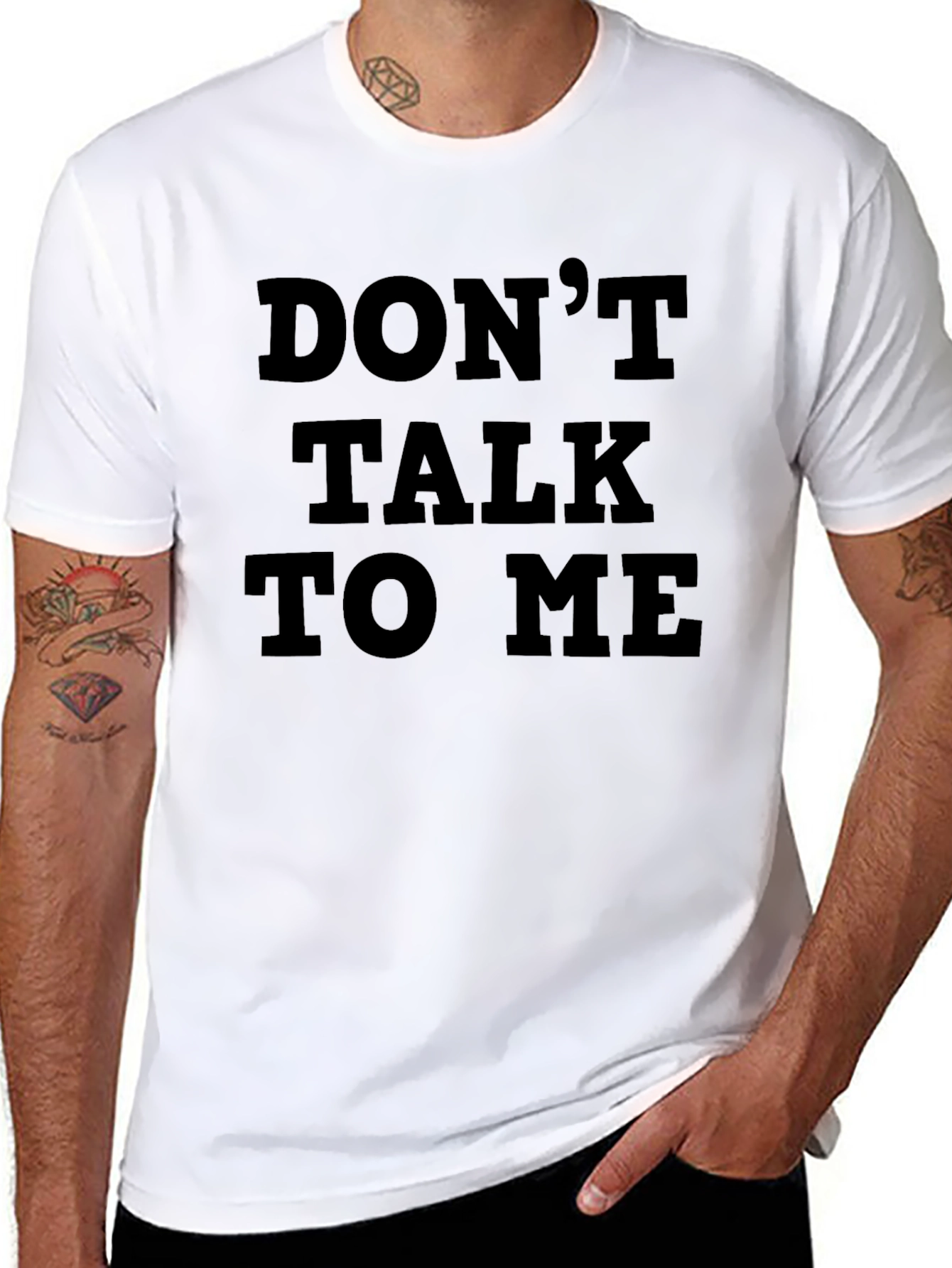 Dont Talk To Me Graphic Tee - Black T-Shirt