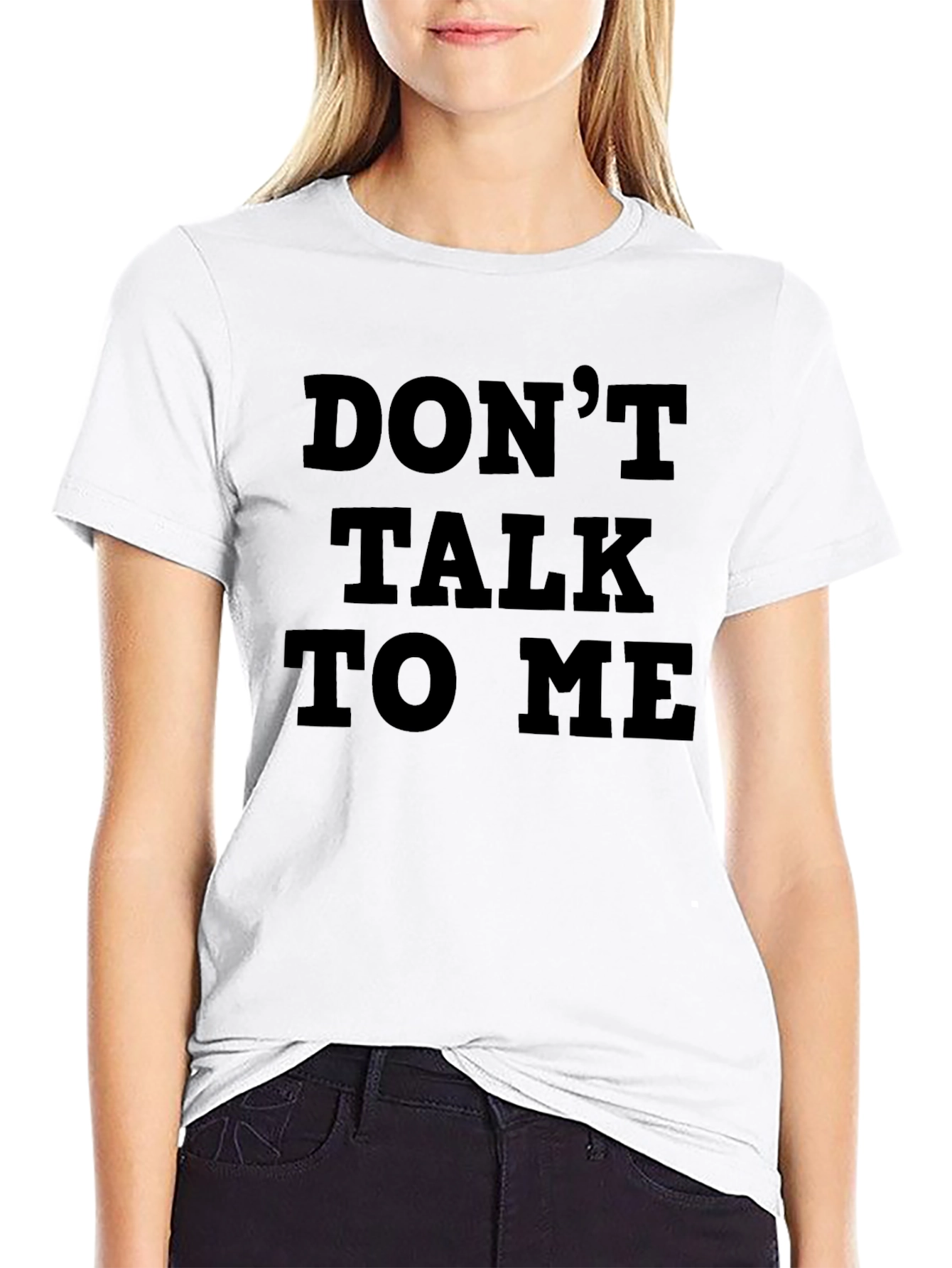 Dont Talk To Me Graphic Tee - Black T-Shirt