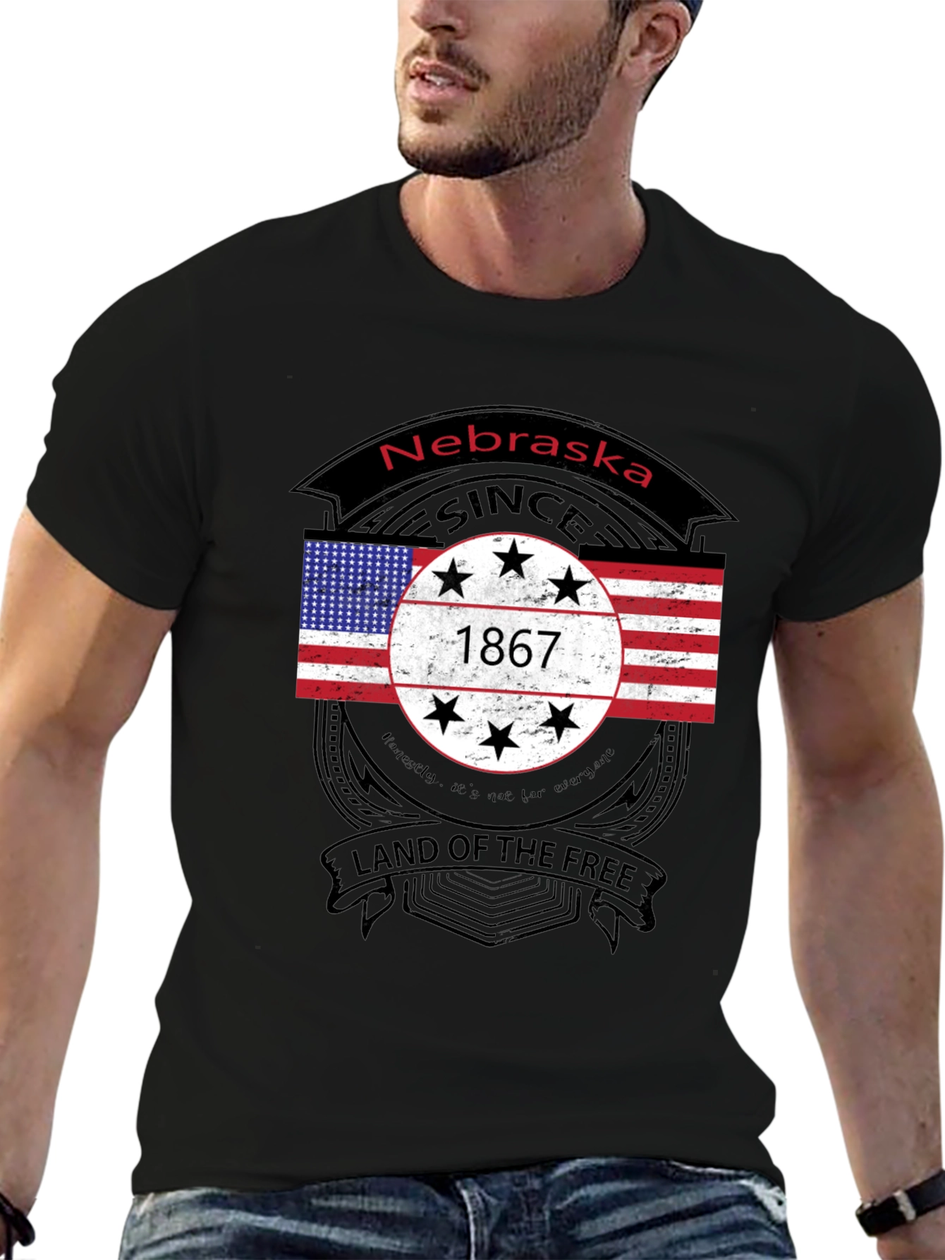 Nebraska Pride Tee - Land of the Free