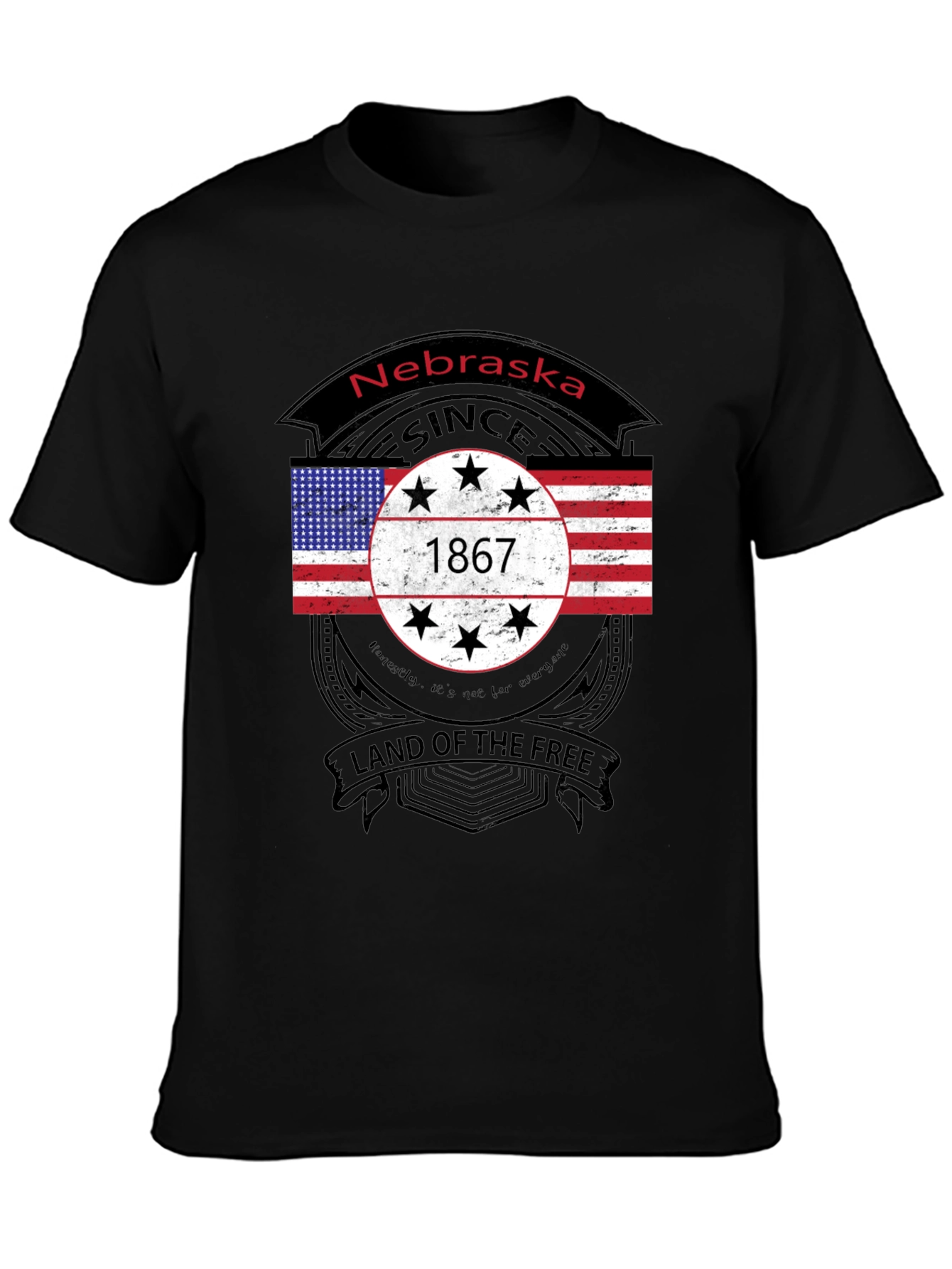 Nebraska Pride Tee - Land of the Free