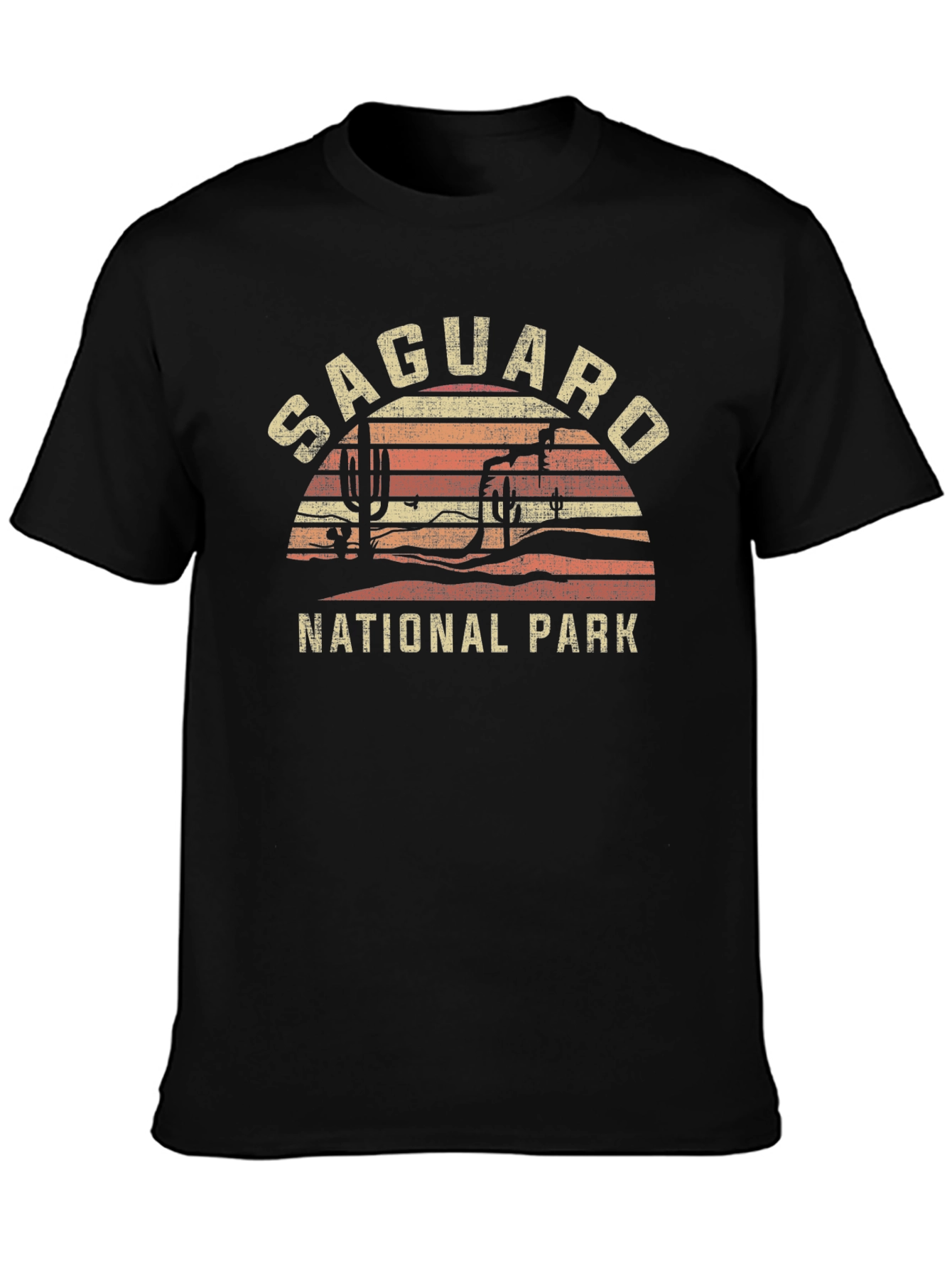 Saguaro National Park Graphic Tee - Retro Desert Style