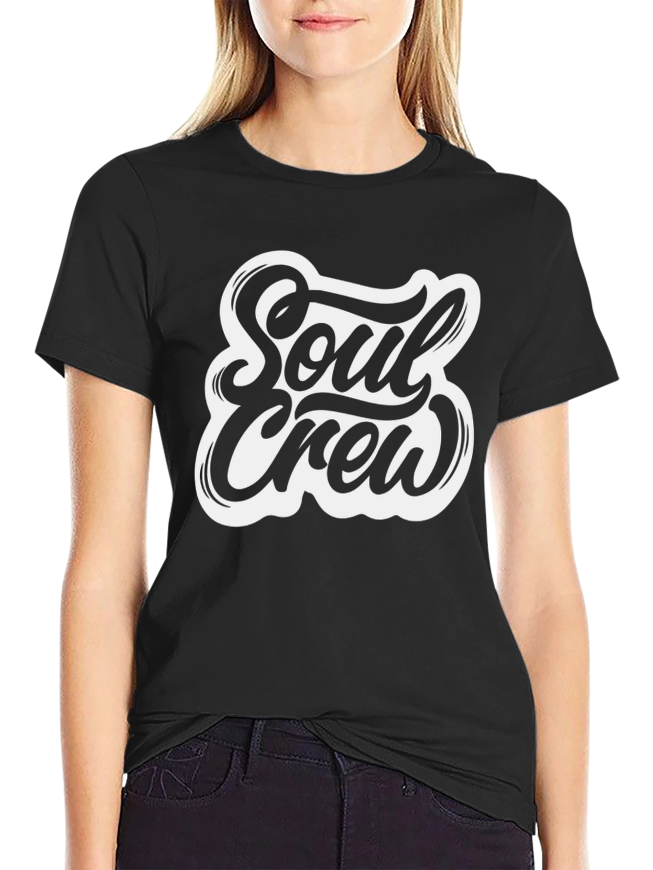 Soul Crew Graphic T-Shirt - Black Casual Tee
