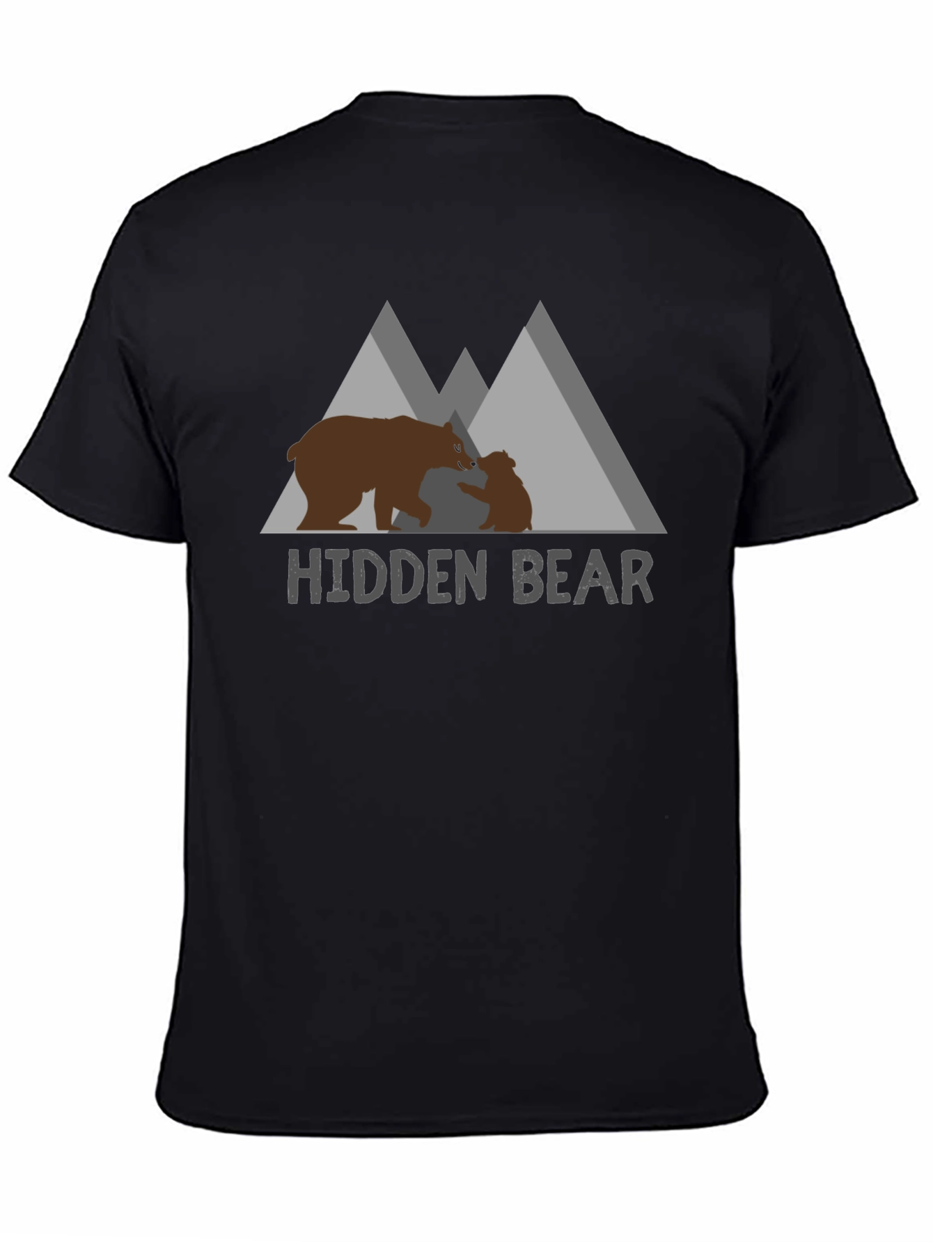 Hidden Bear Graphic Tee - Nature Lovers Comfort
