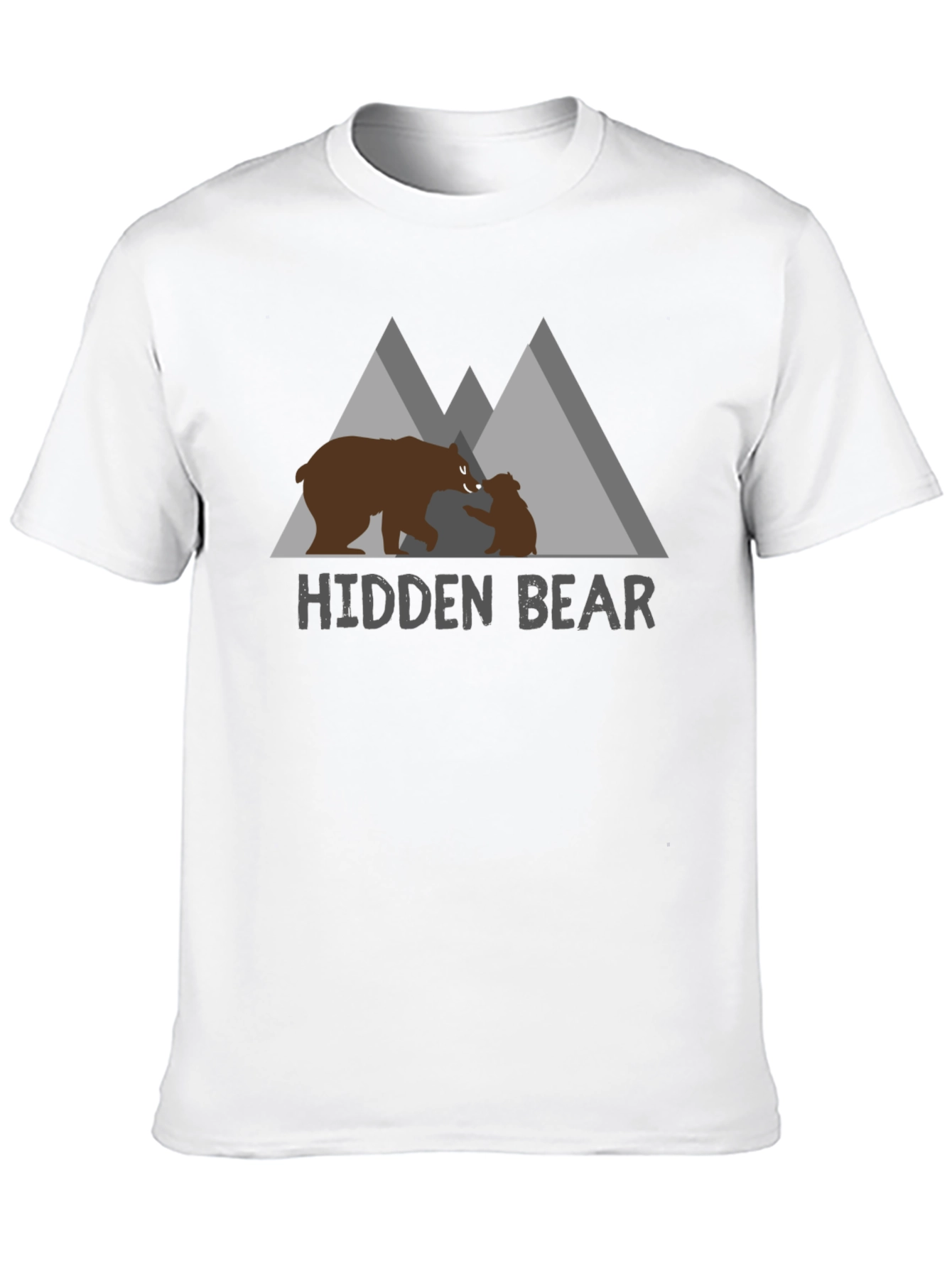 Hidden Bear Graphic Tee - Nature Lovers Comfort