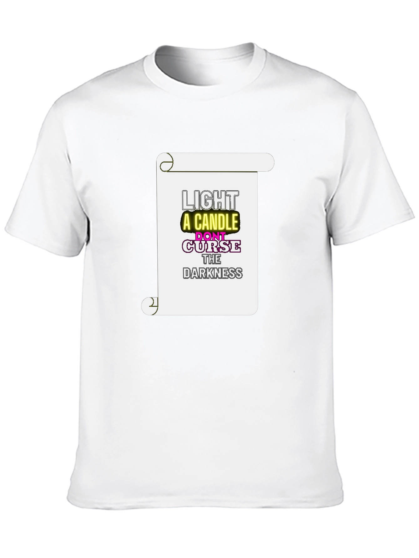 Inspirational Graphic Print Crew Neck T-Shirt