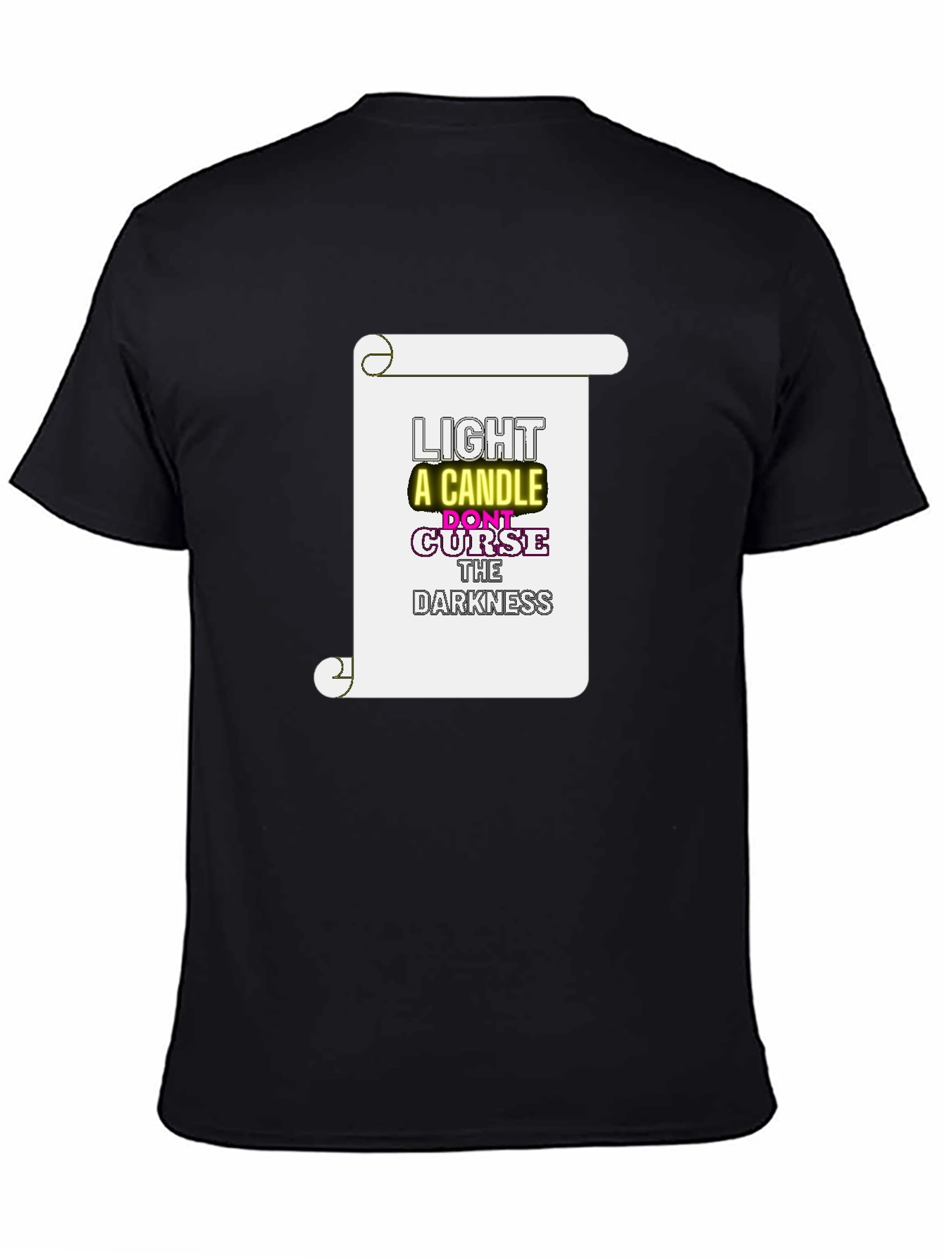 Inspirational Graphic Print Crew Neck T-Shirt