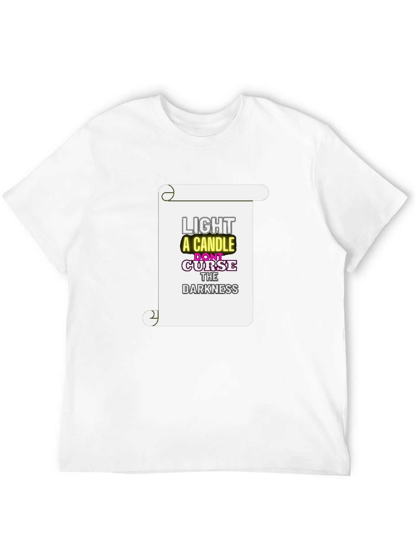 Inspirational Graphic Print Crew Neck T-Shirt