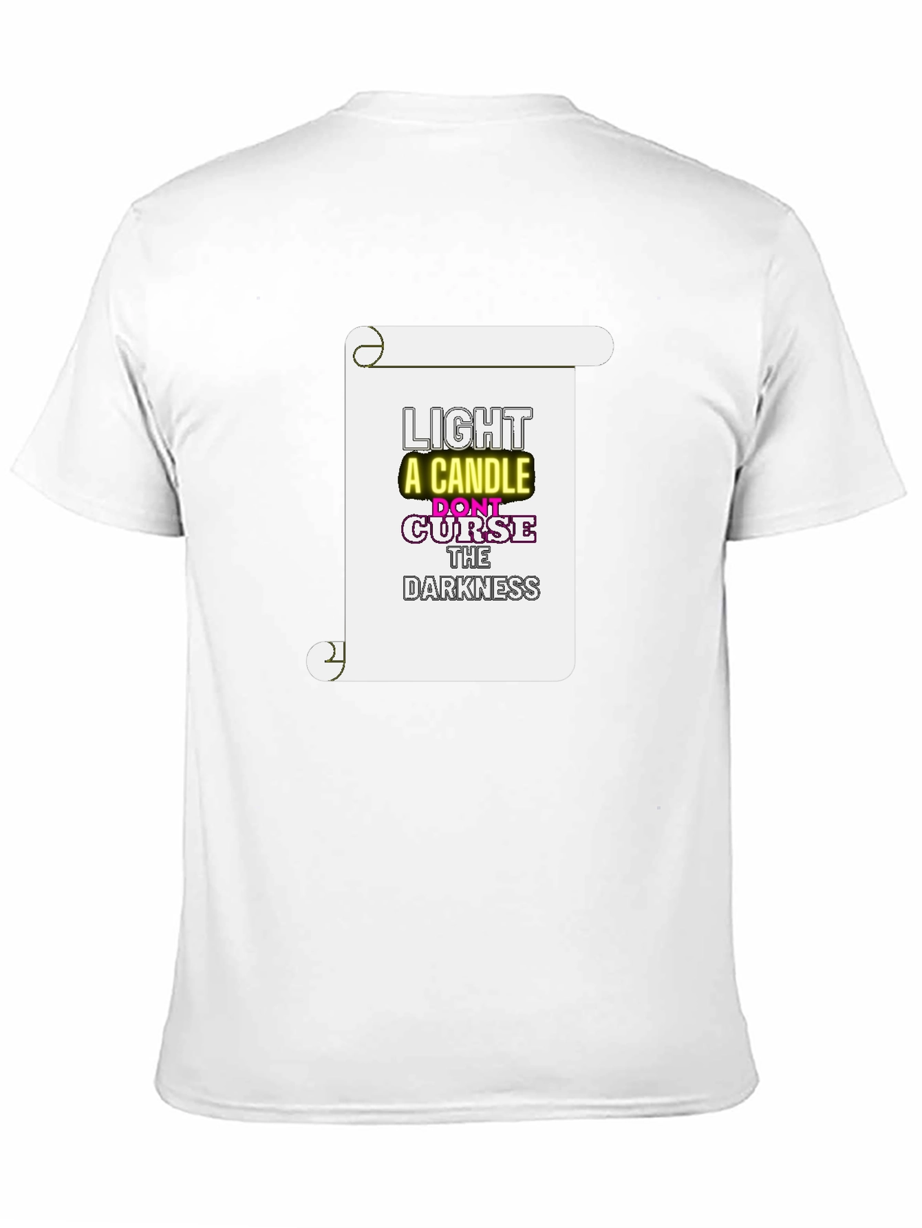 Inspirational Graphic Print Crew Neck T-Shirt