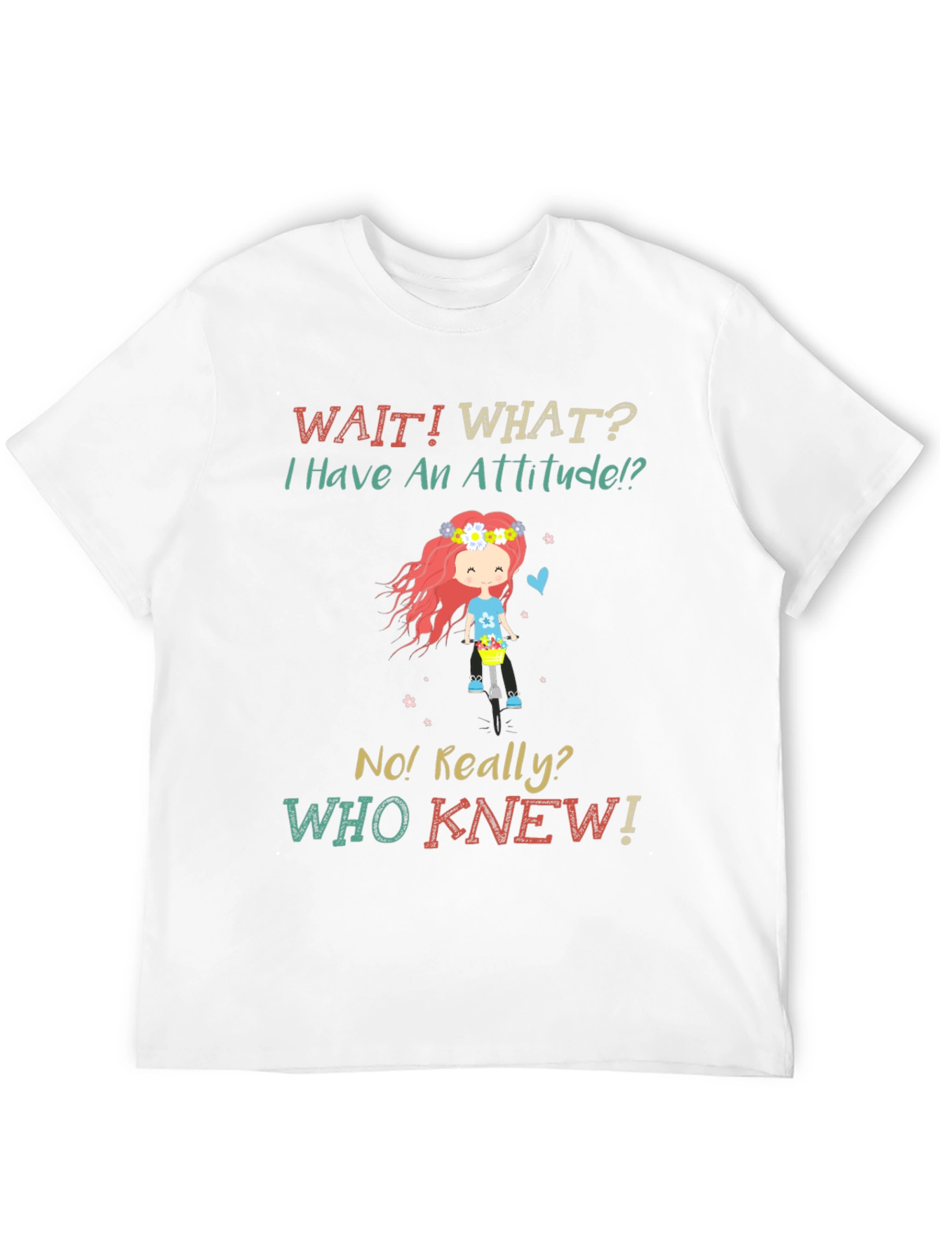 Attitude Novelty Graphic T-Shirt