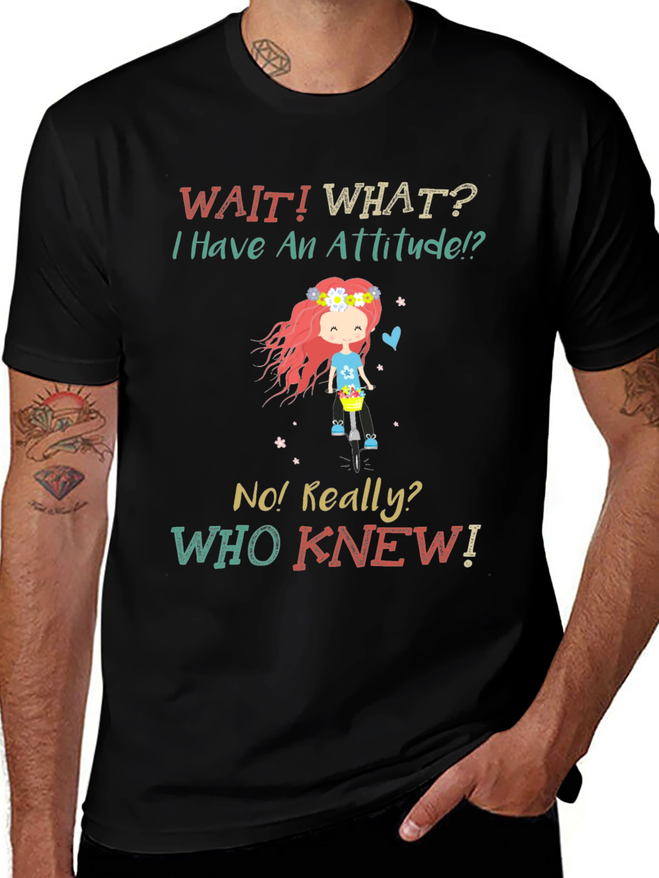 Attitude Novelty Graphic T-Shirt