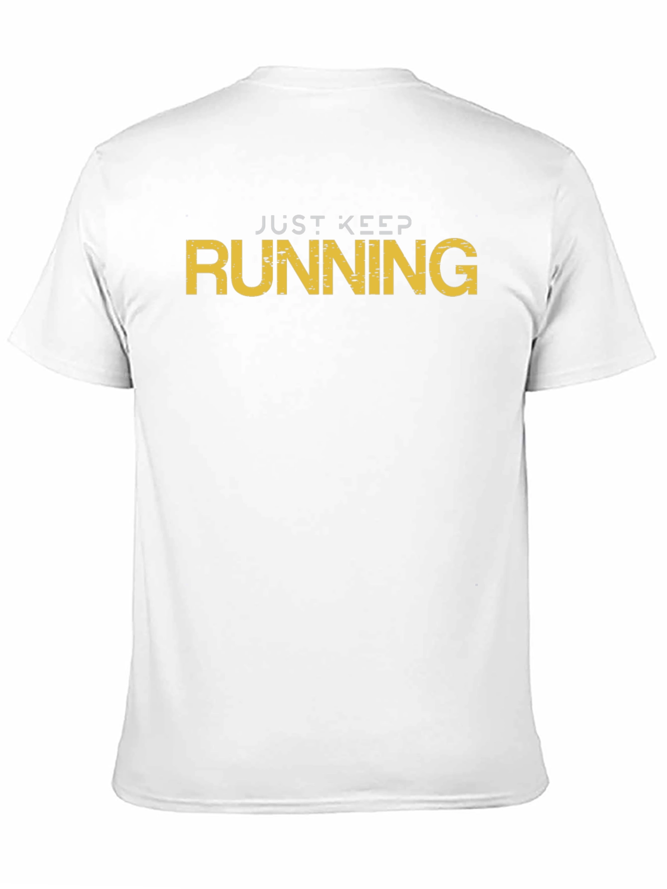 Just Keep Running Black Graphic T-Shirt