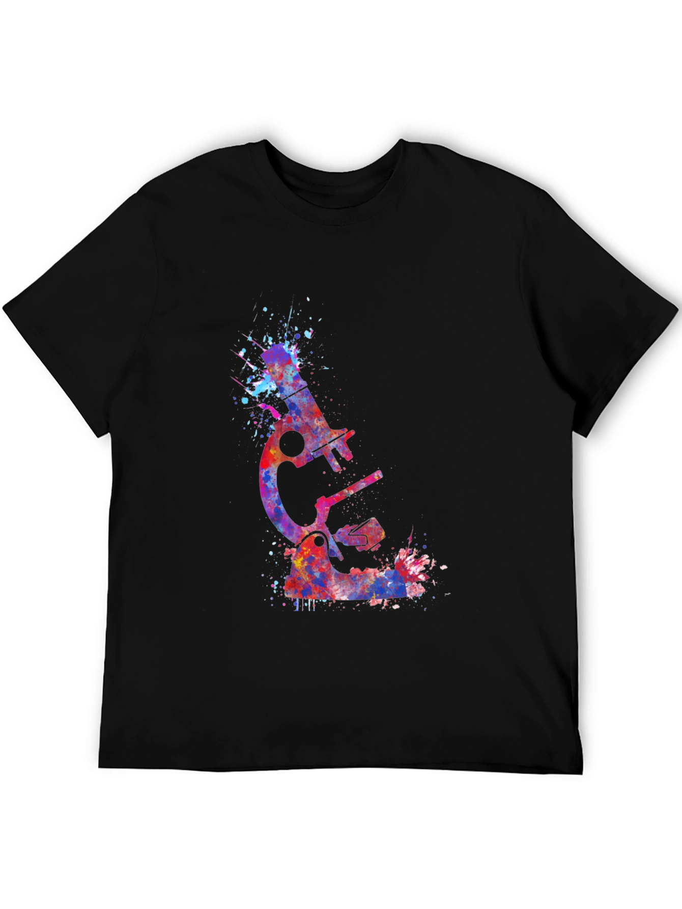Watercolor Microscope Graphic T-Shirt