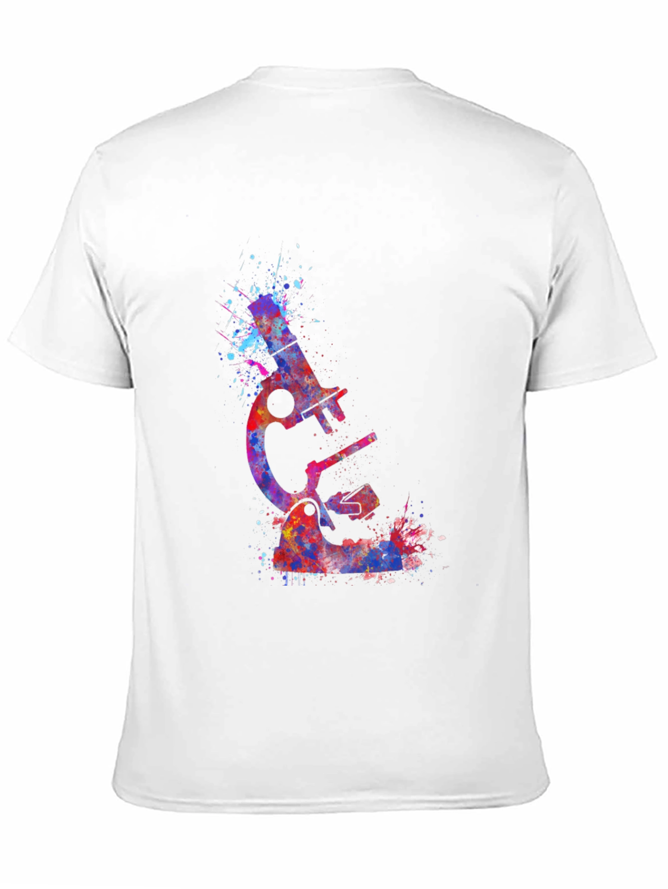Watercolor Microscope Graphic T-Shirt
