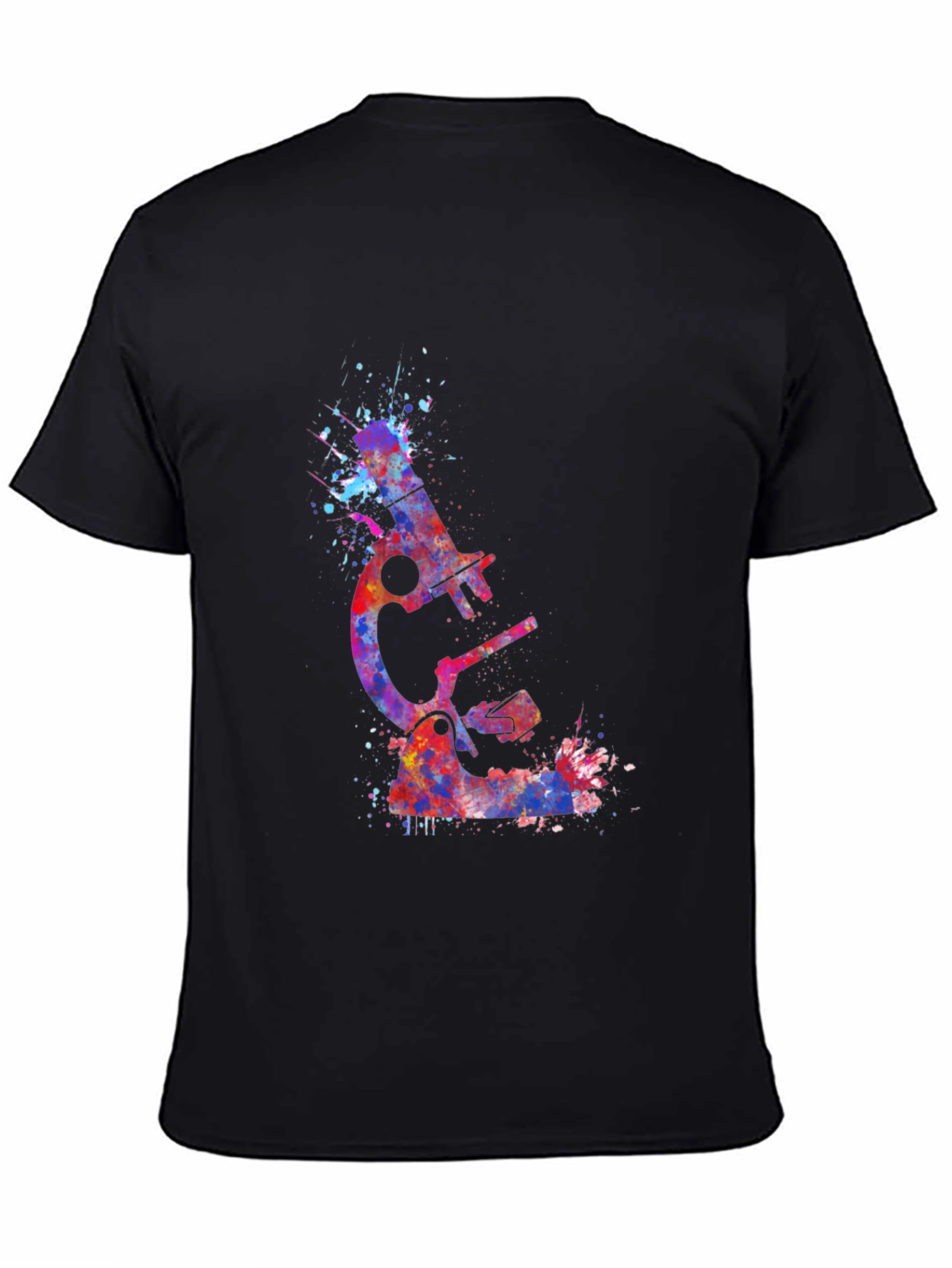 Watercolor Microscope Graphic T-Shirt