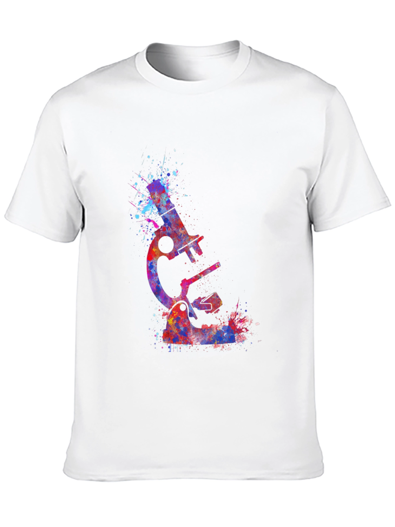Watercolor Microscope Graphic T-Shirt