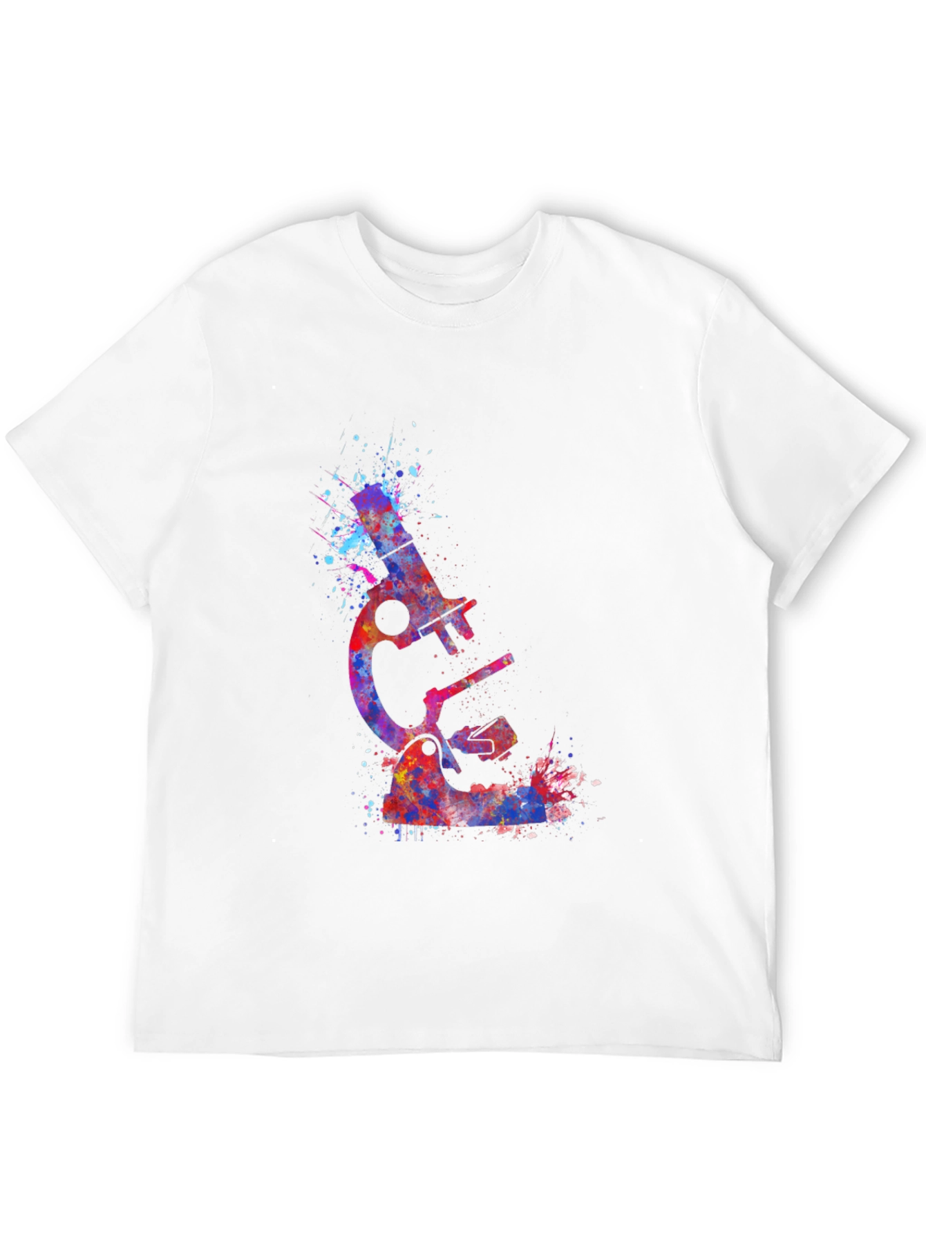 Watercolor Microscope Graphic T-Shirt
