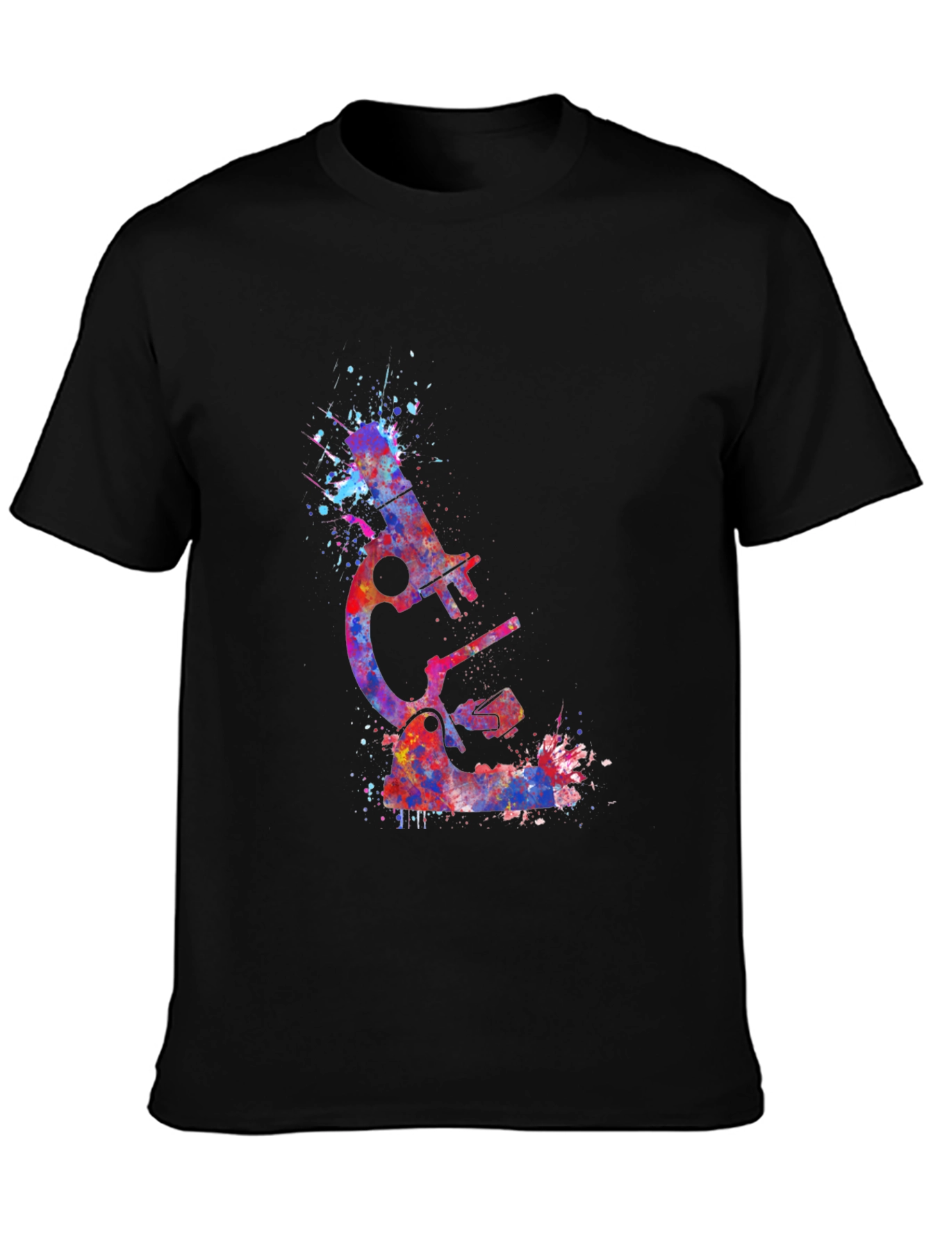 Watercolor Microscope Graphic T-Shirt