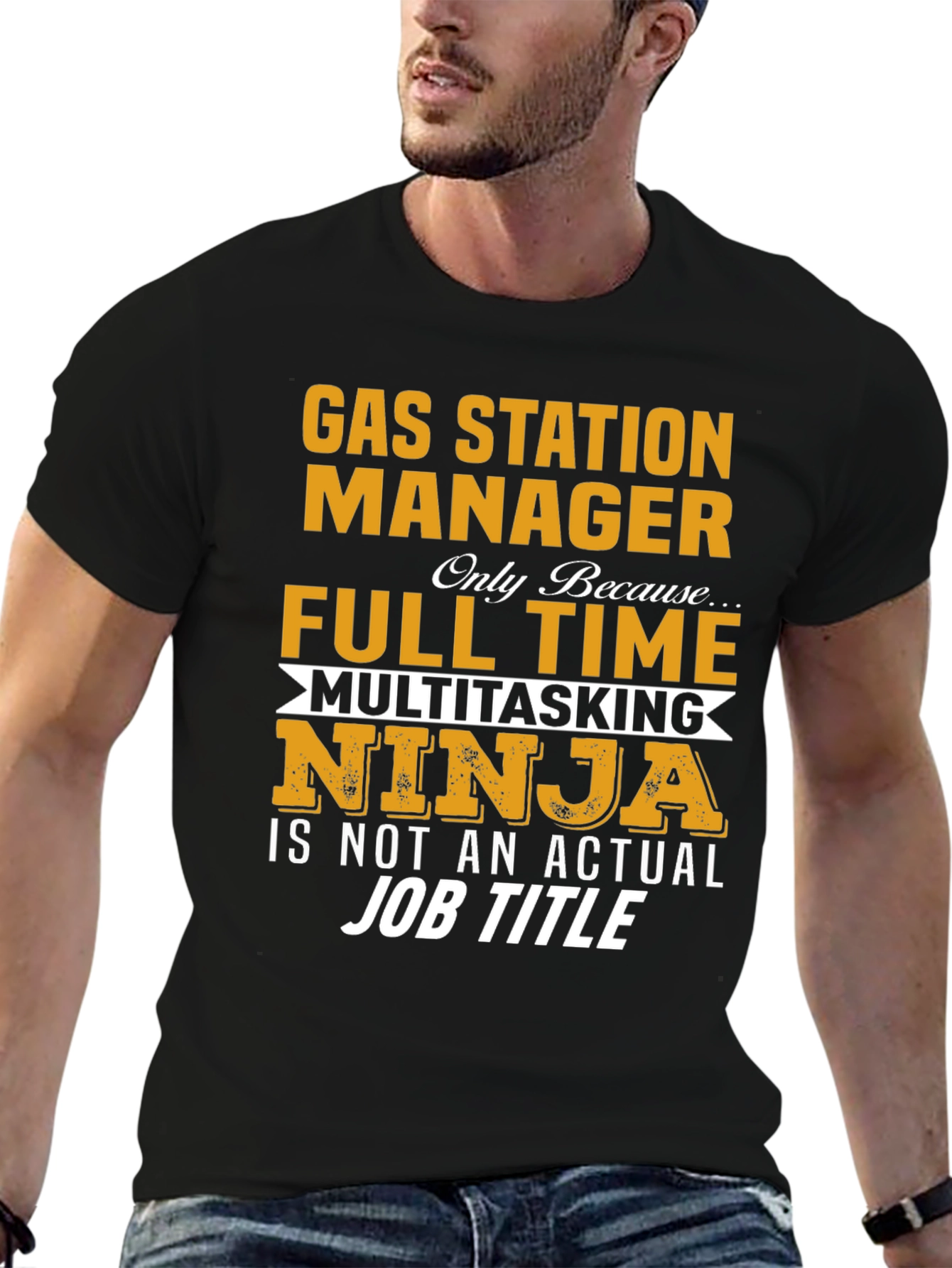 Gas Station Manager Multitasking Ninja T-Shirt