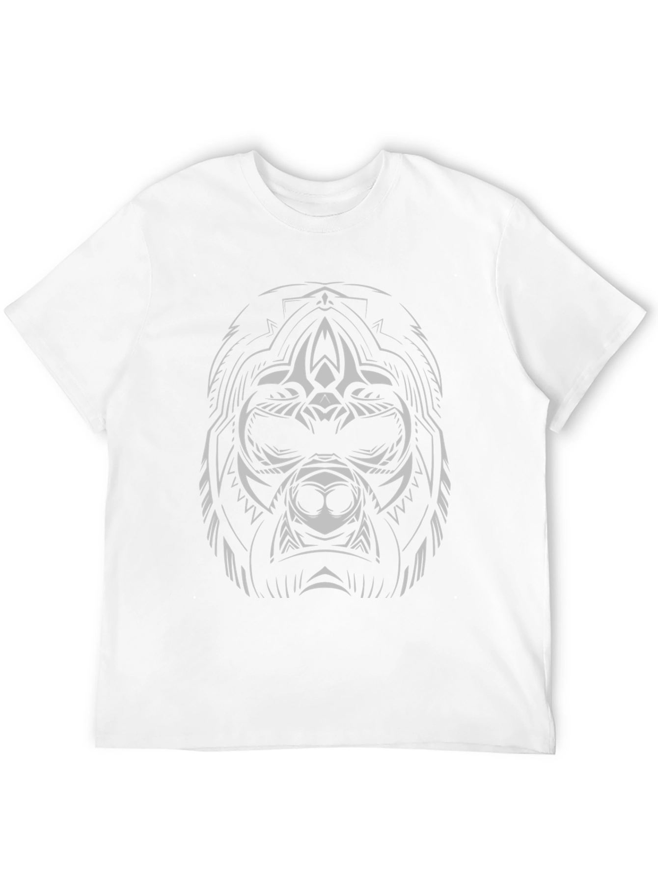 Tribal Gorilla Graphic Tee - Black
