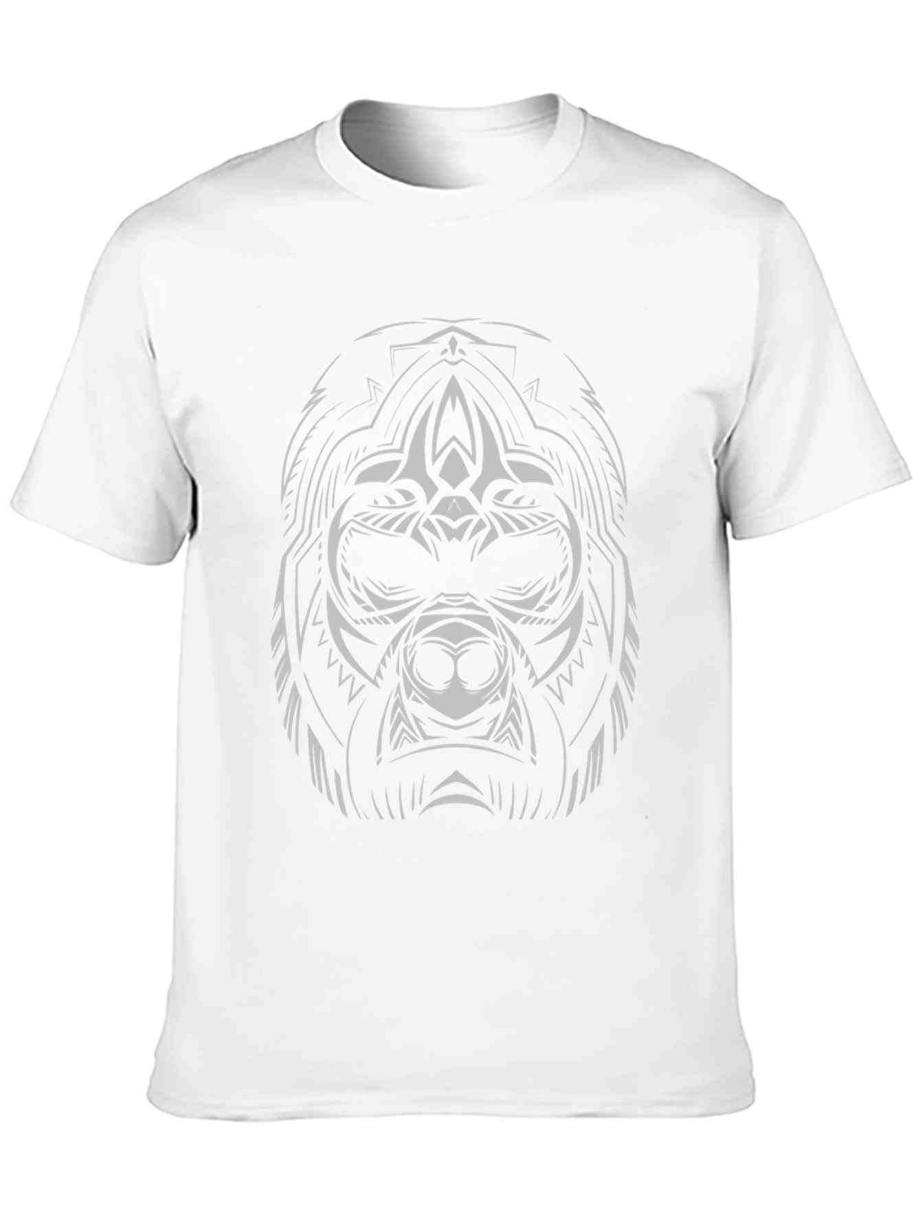Tribal Gorilla Graphic Tee - Black
