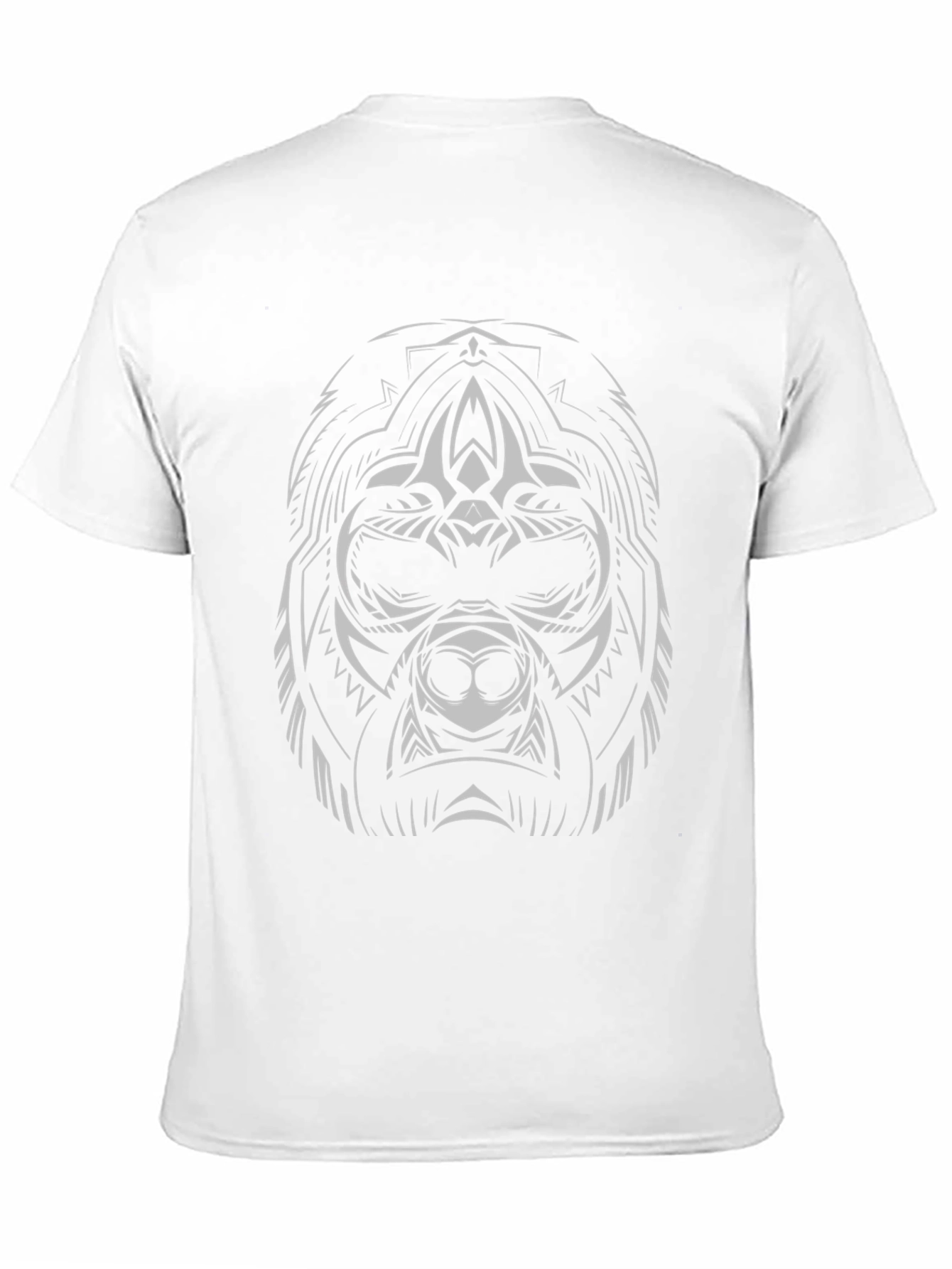 Tribal Gorilla Graphic Tee - Black