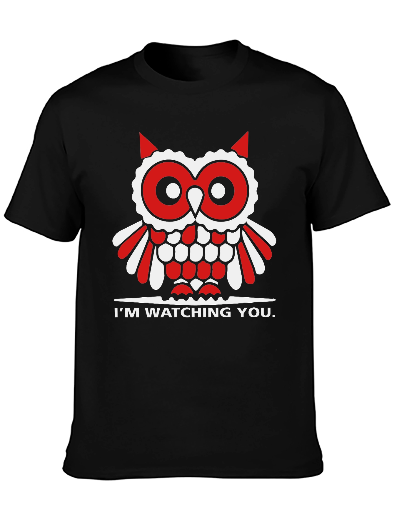 Owl Im Watching You Graphic Tee