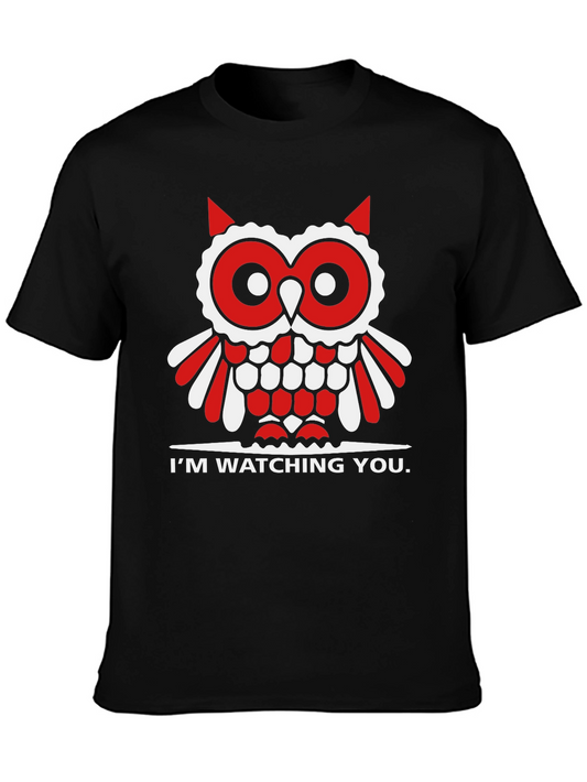 Owl Im Watching You Graphic Tee