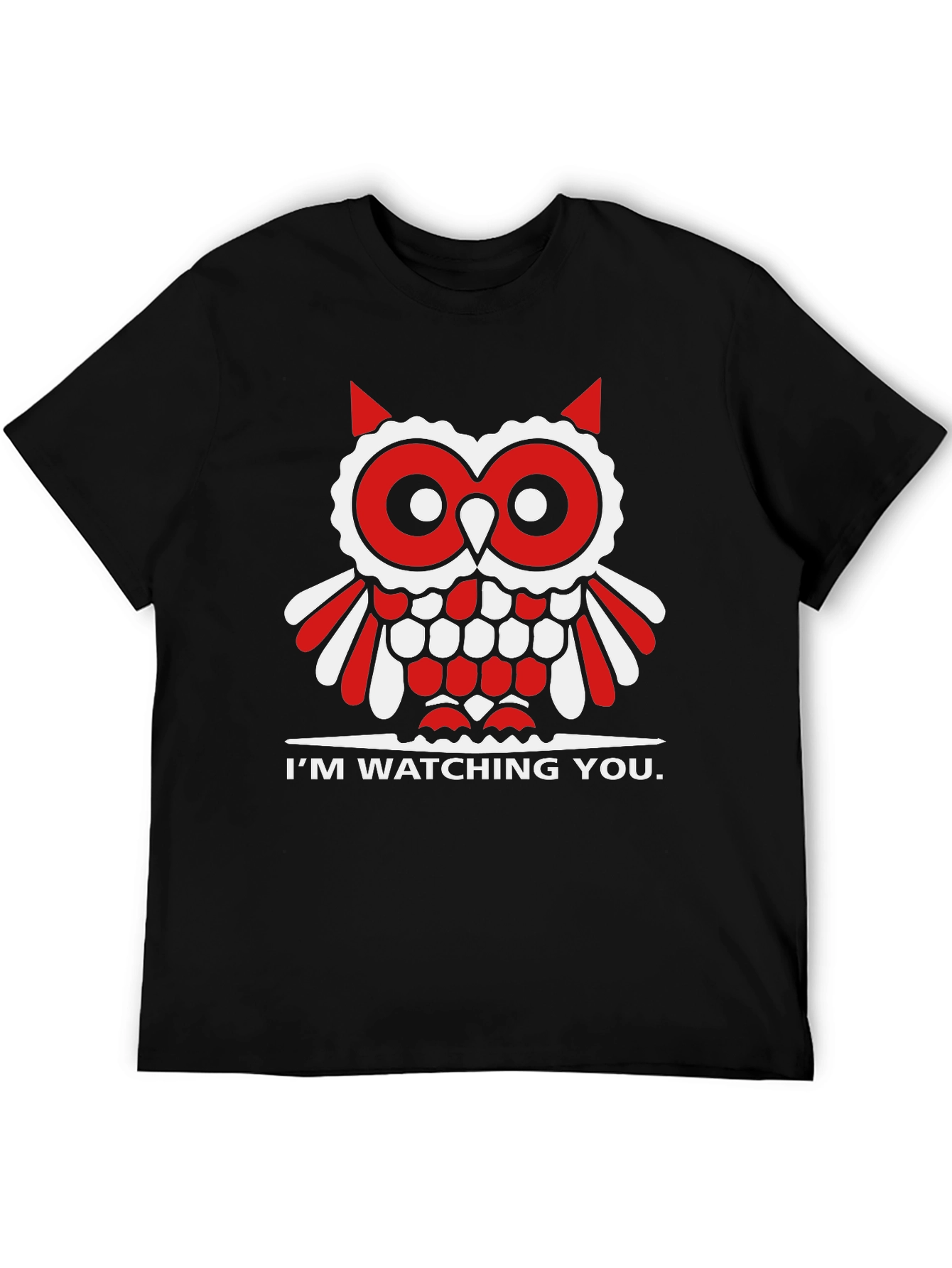 Owl Im Watching You Graphic Tee