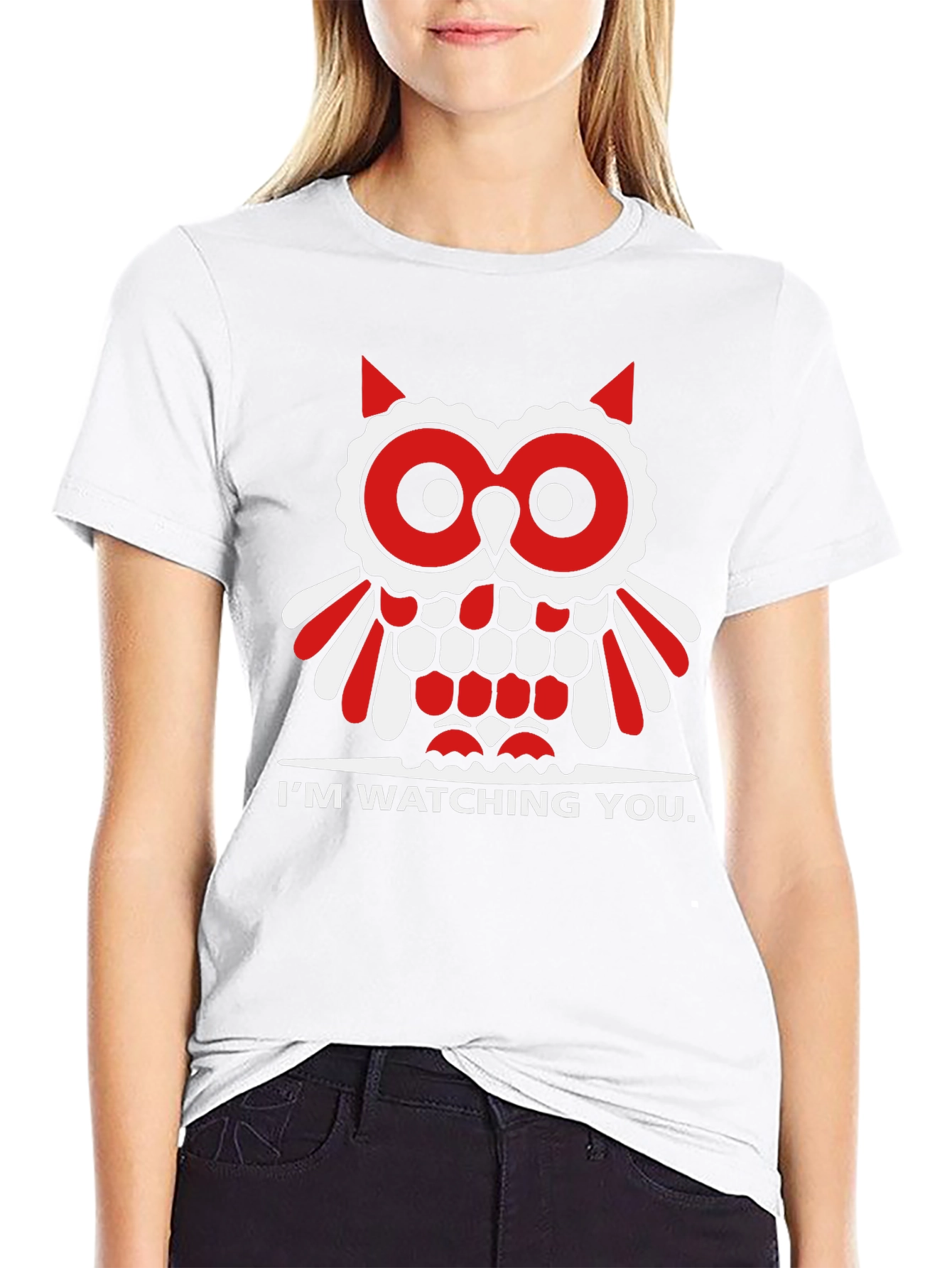 Owl Im Watching You Graphic Tee