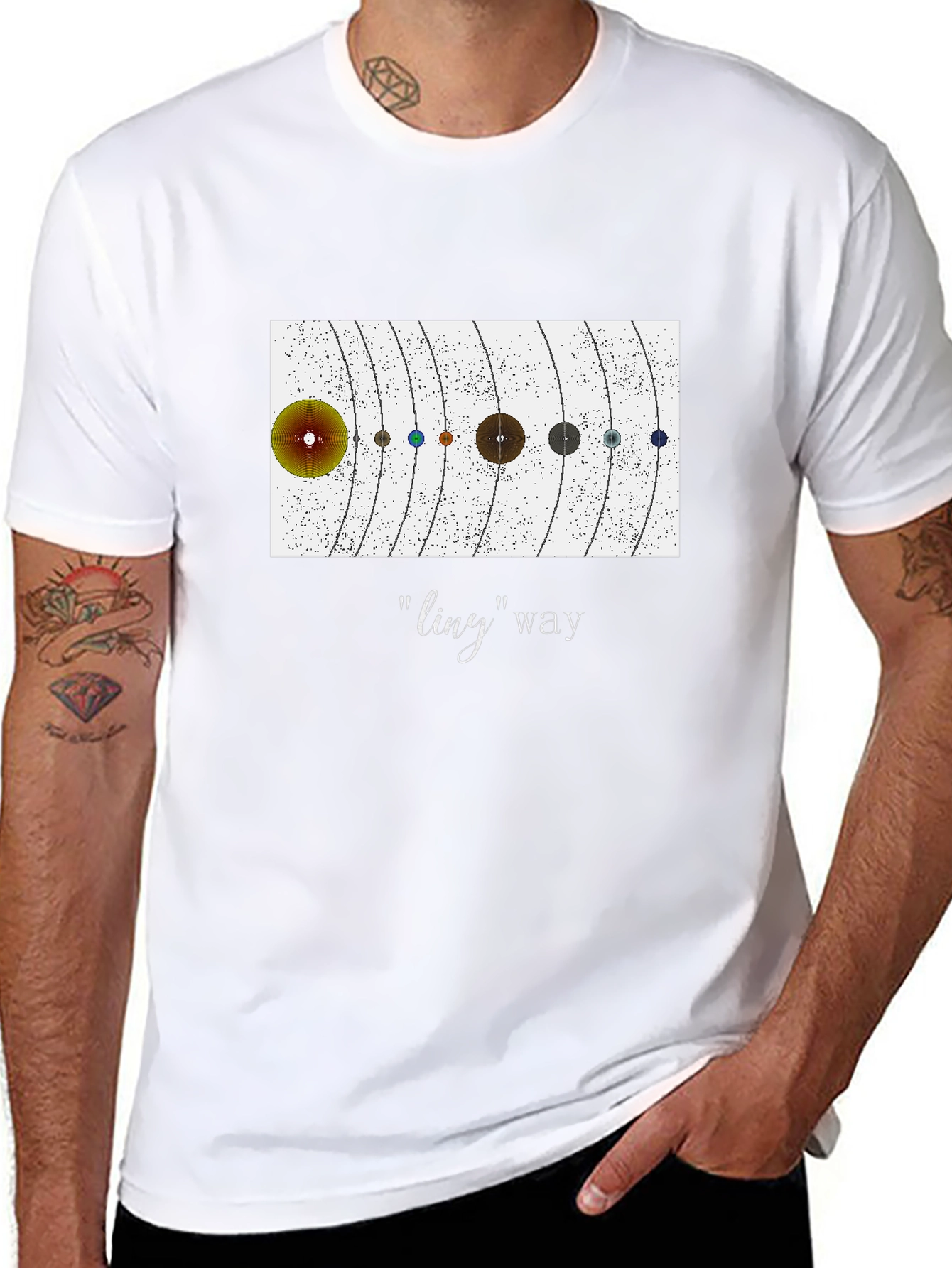 Planetary System Graphic Tee - ling Way Design