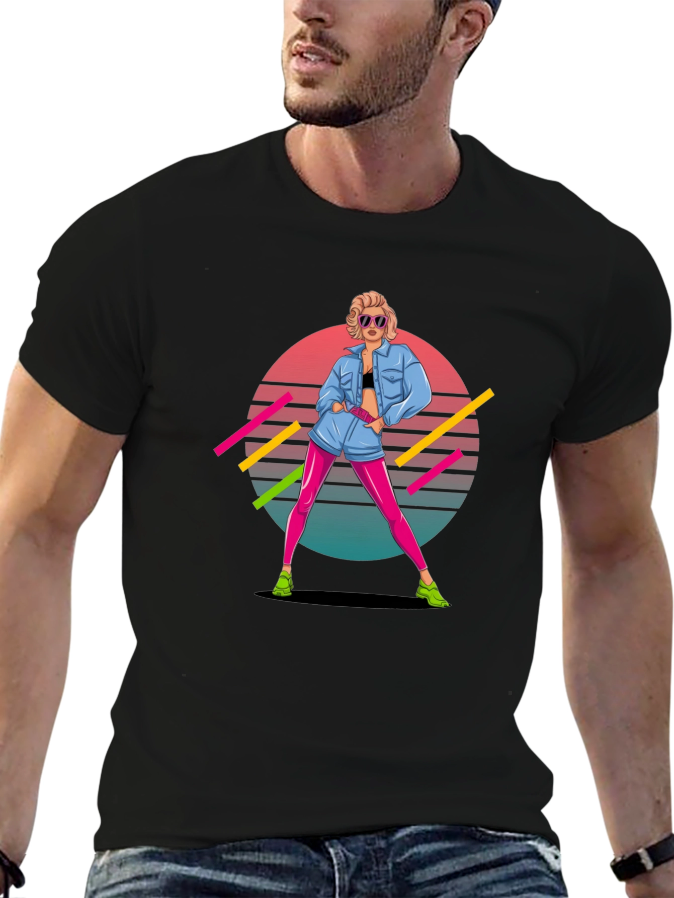 Retro 80s Graphic Tee - Pop Culture Style
