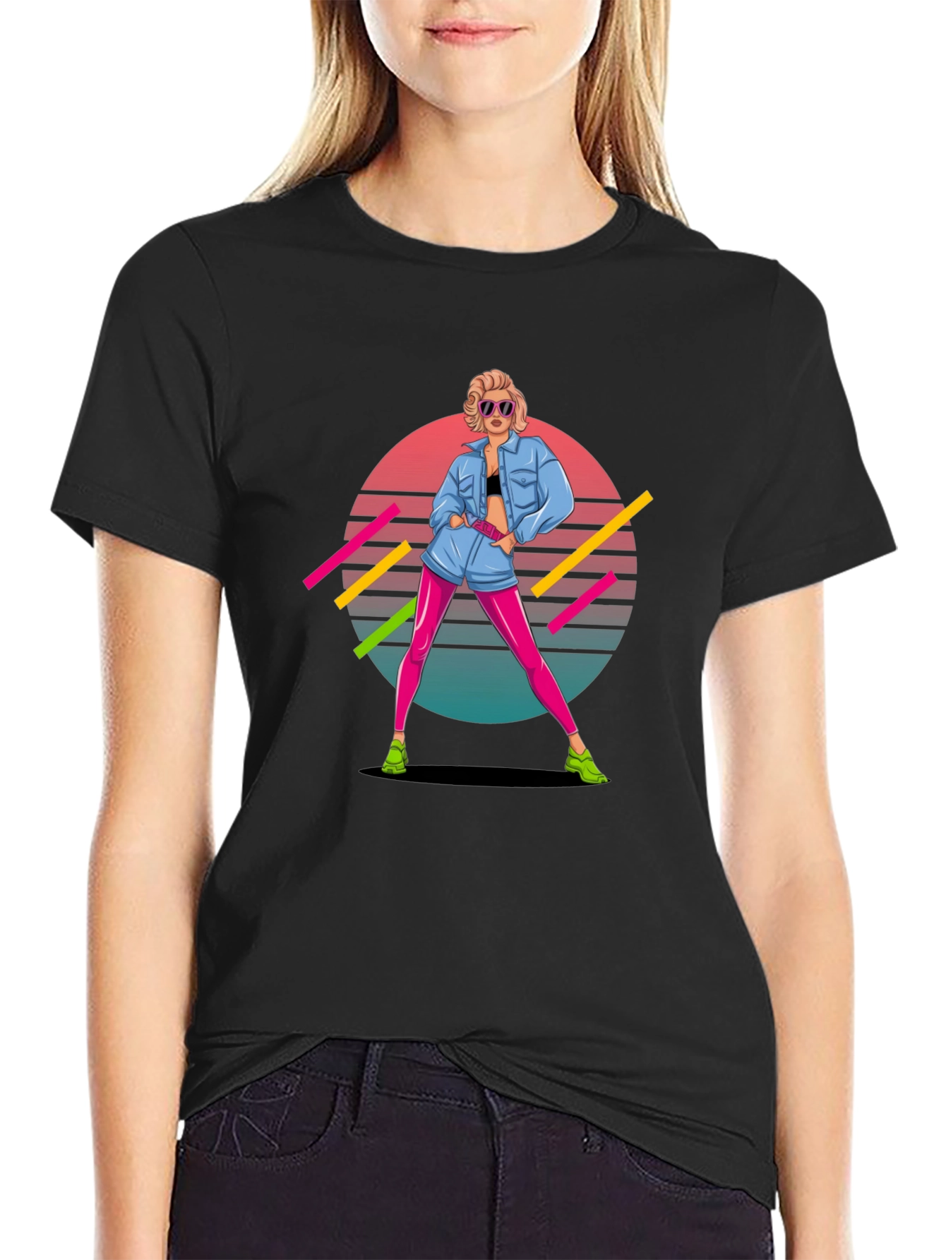 Retro 80s Graphic Tee - Pop Culture Style