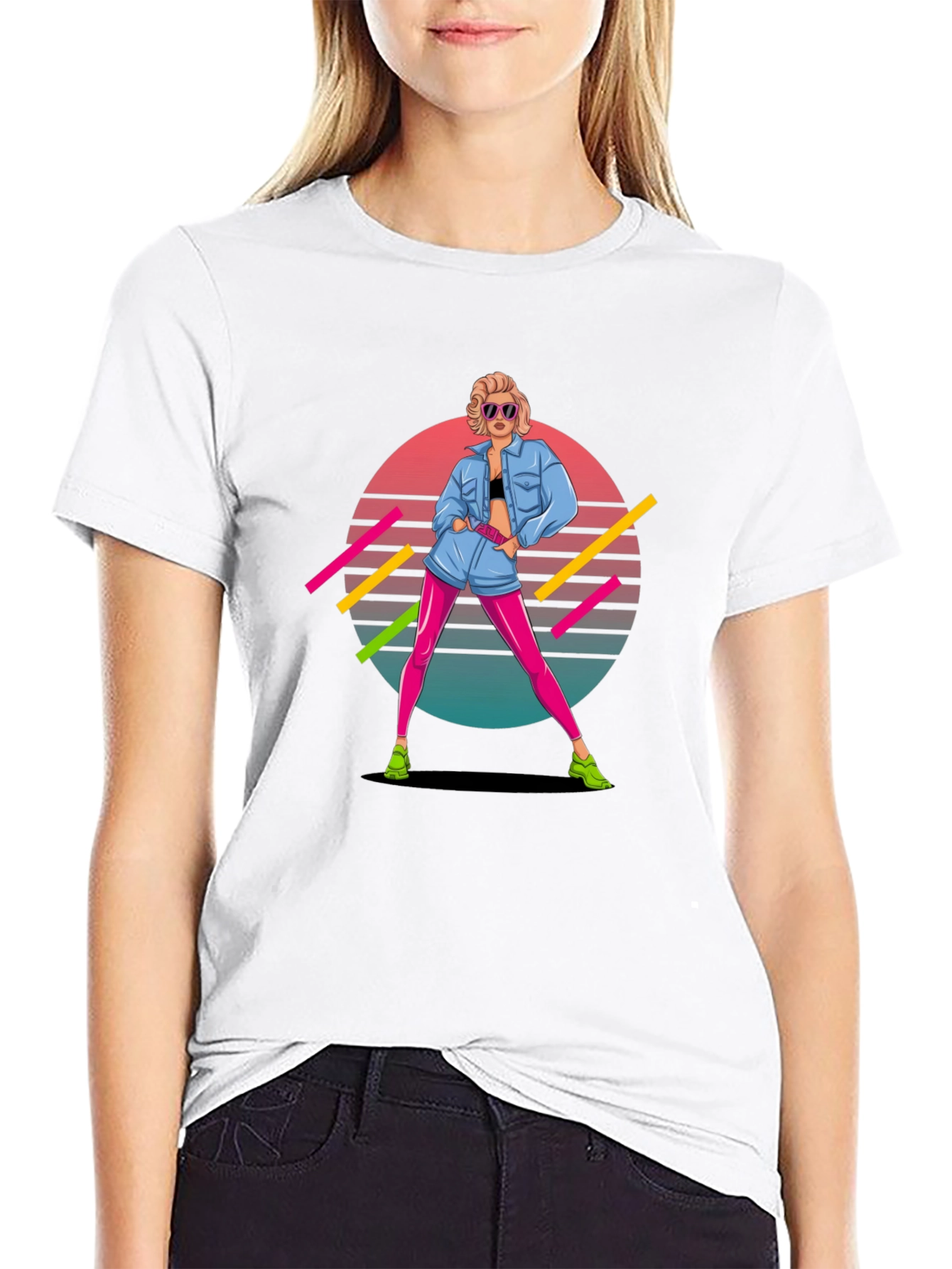 Retro 80s Graphic Tee - Pop Culture Style