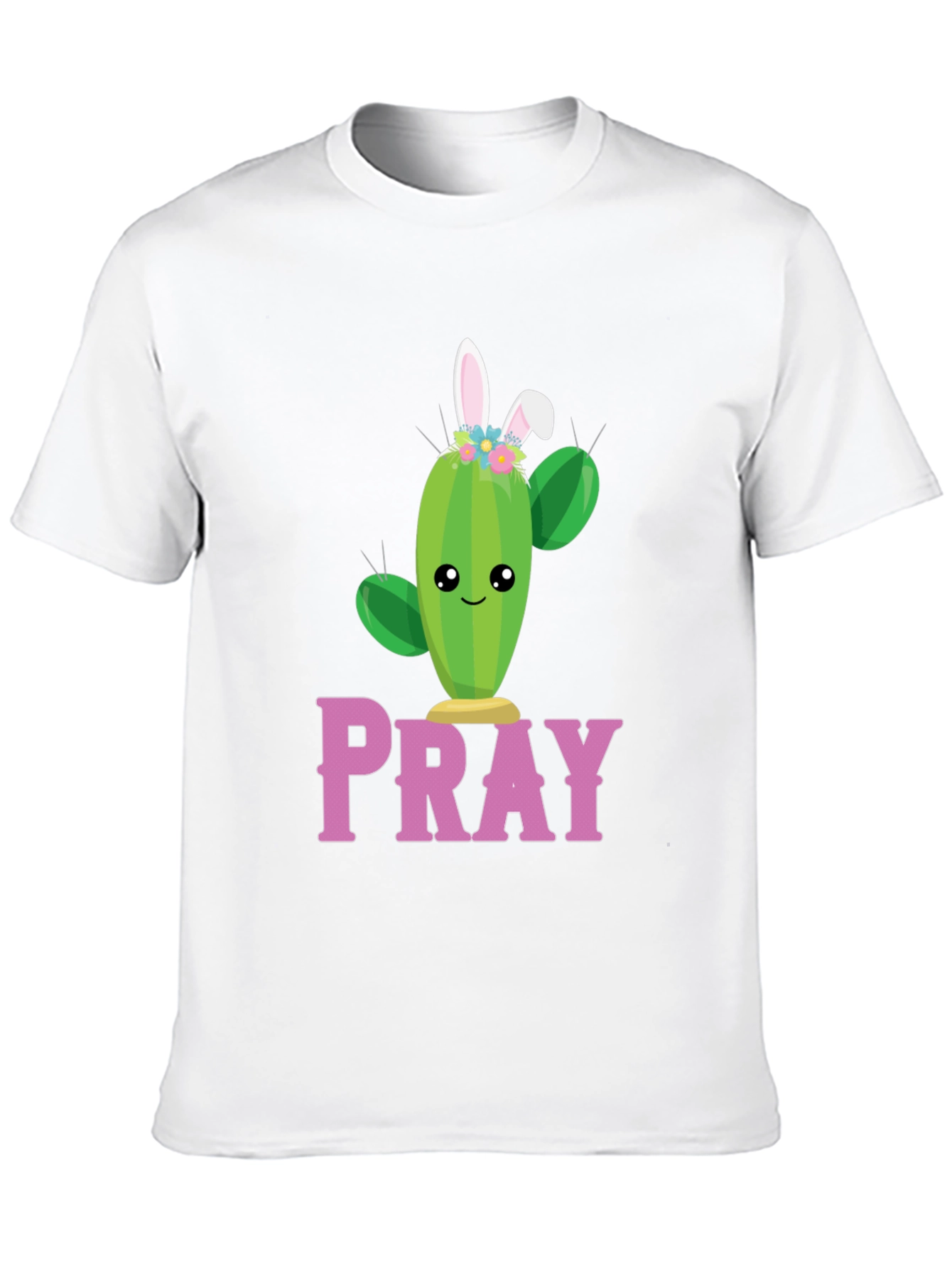 Pray Cactus Easter Bunny T-Shirt