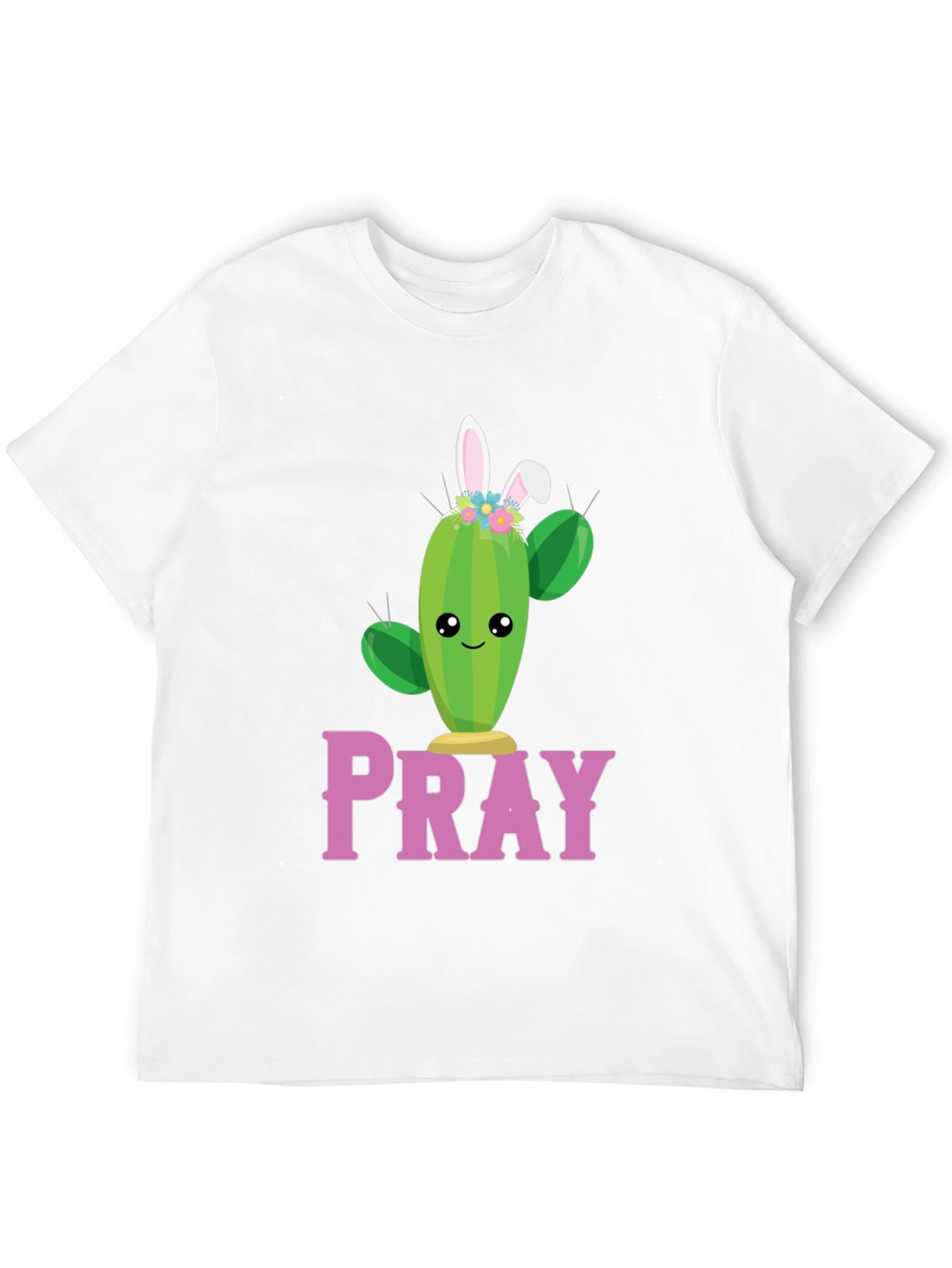 Pray Cactus Easter Bunny T-Shirt