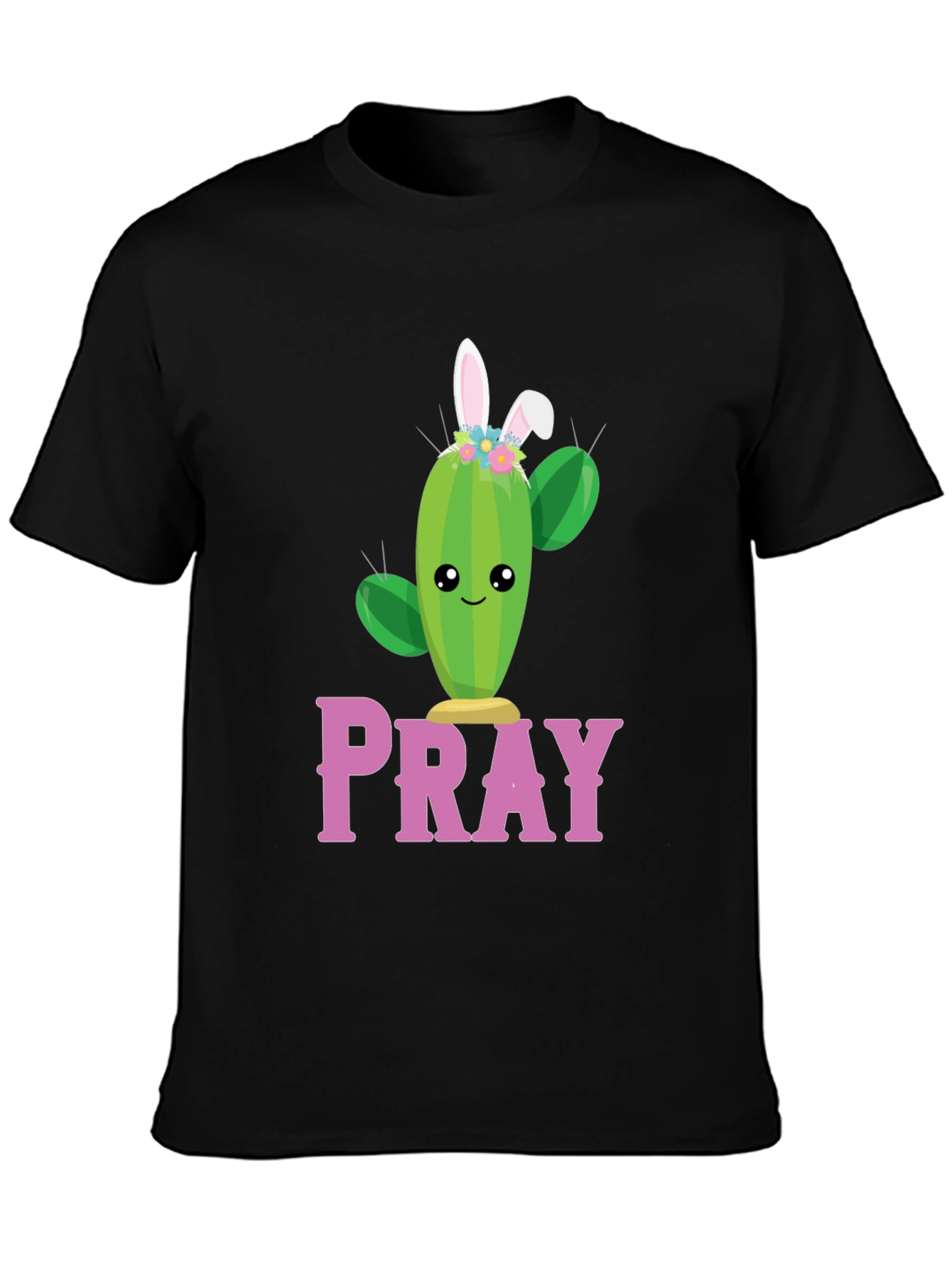 Pray Cactus Easter Bunny T-Shirt