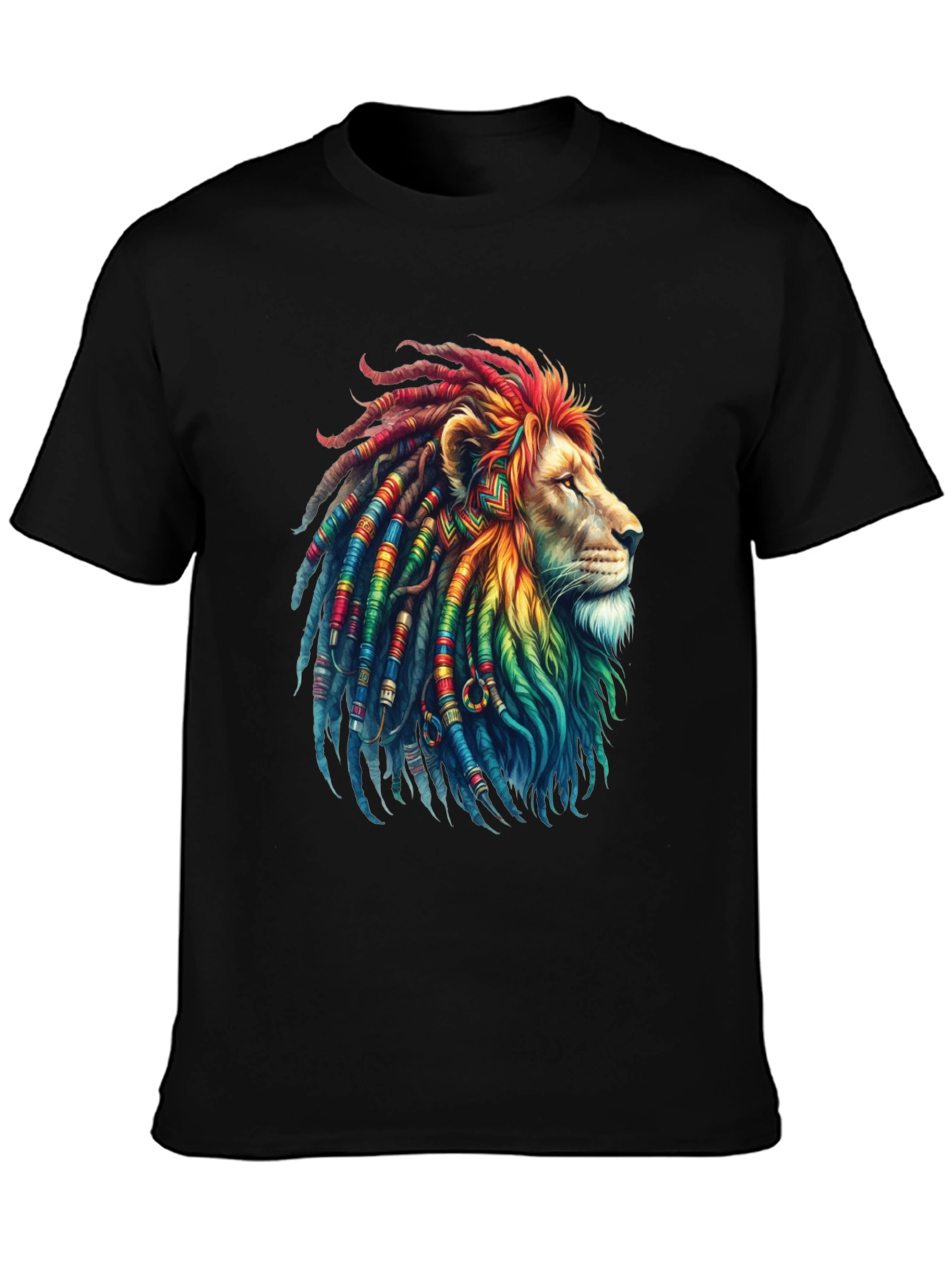 Rasta Lion Graphic Tee - Cool Reggae Vibe Shirt