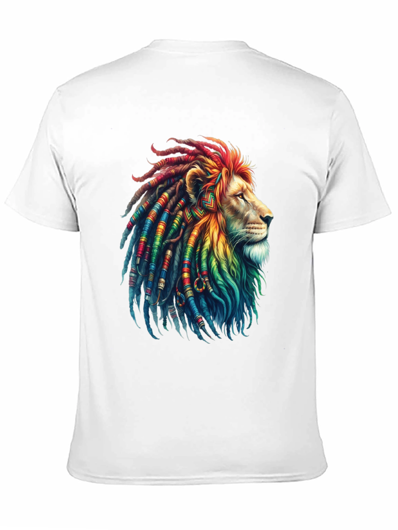 Rasta Lion Graphic Tee - Cool Reggae Vibe Shirt