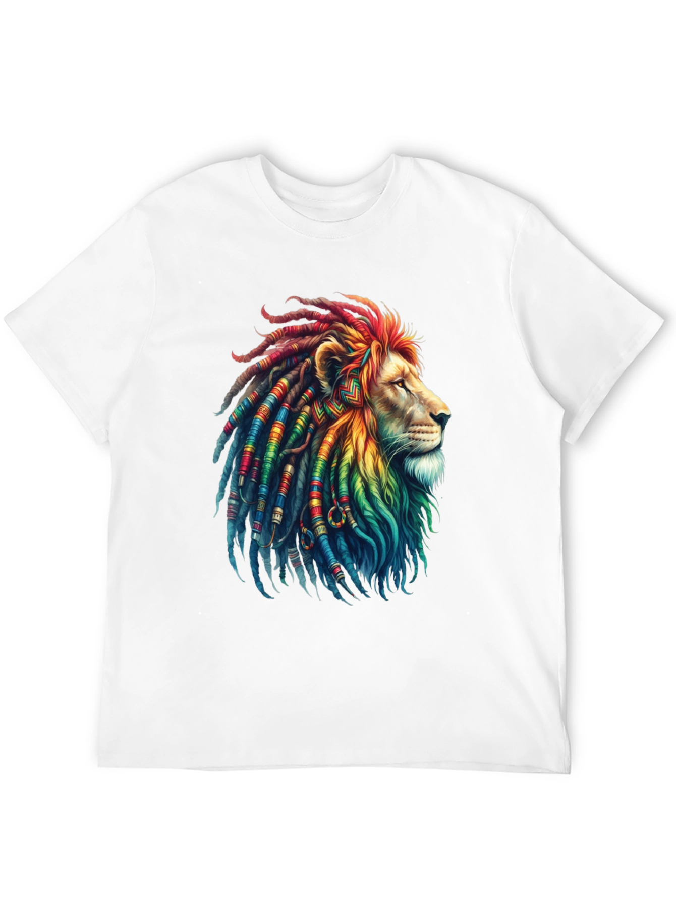 Rasta Lion Graphic Tee - Cool Reggae Vibe Shirt