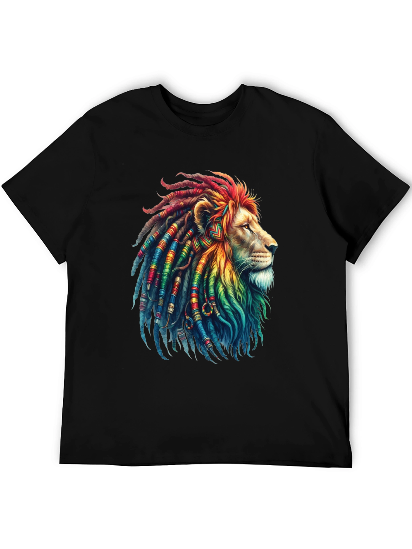Rasta Lion Graphic Tee - Cool Reggae Vibe Shirt