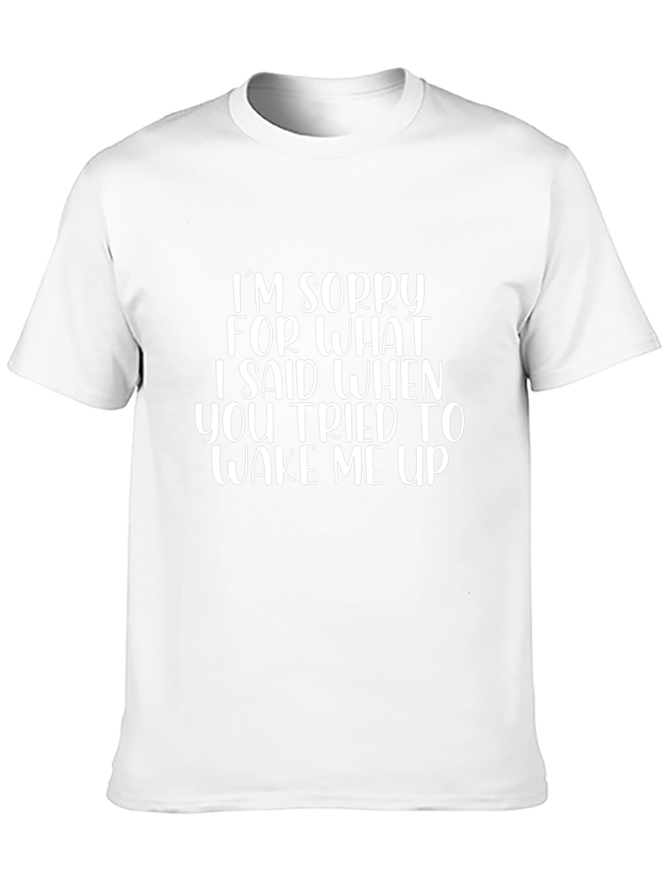 Funny Wake Me Up Graphic Tee - Black