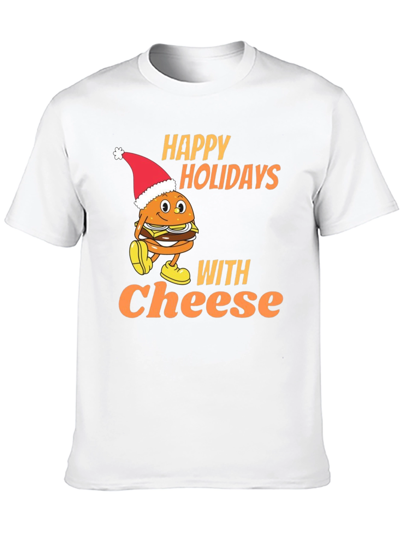 Happy Holidays With Cheese Burger T-Shirt