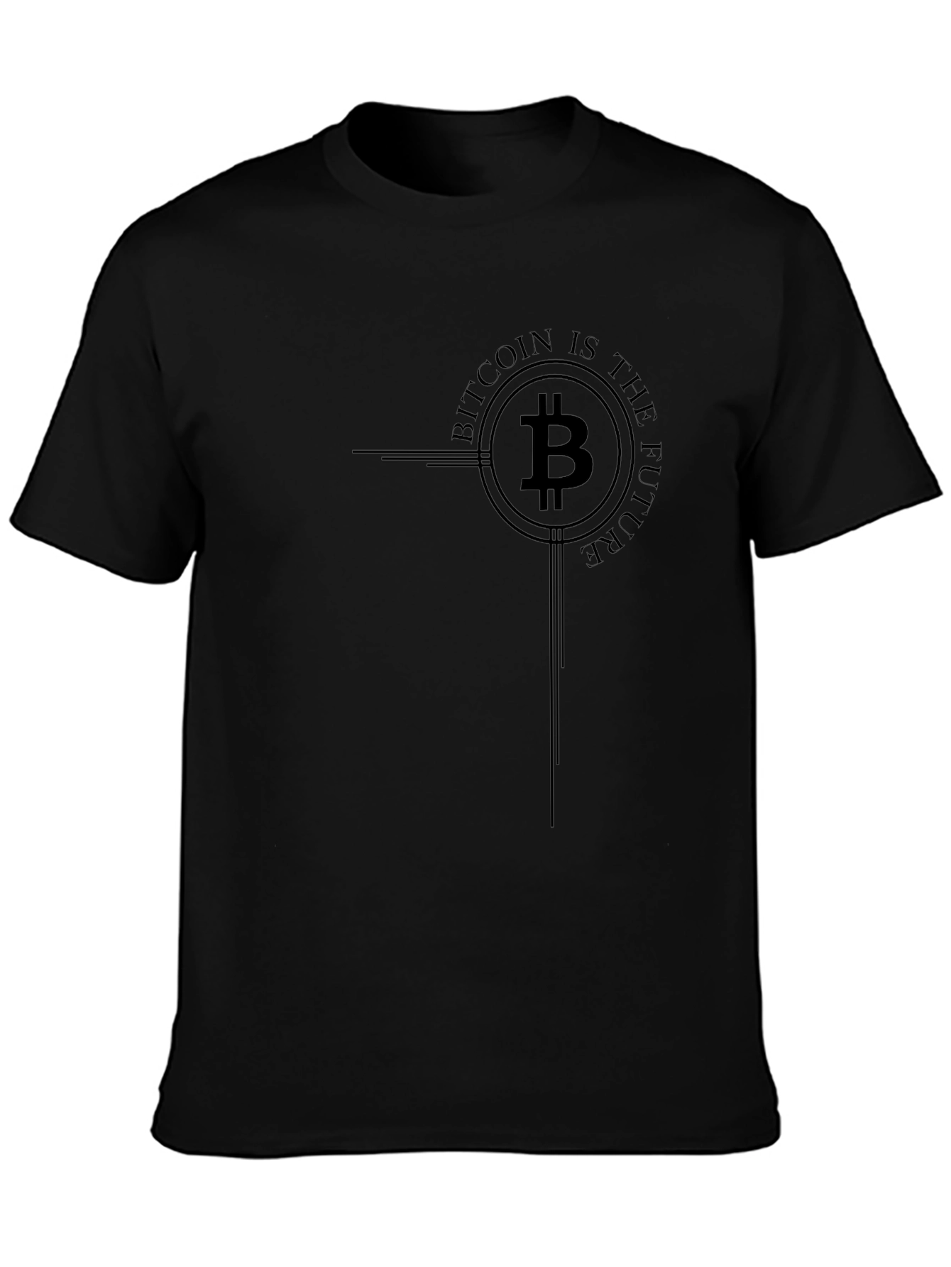 Bitcoin is the Future Black T-Shirt