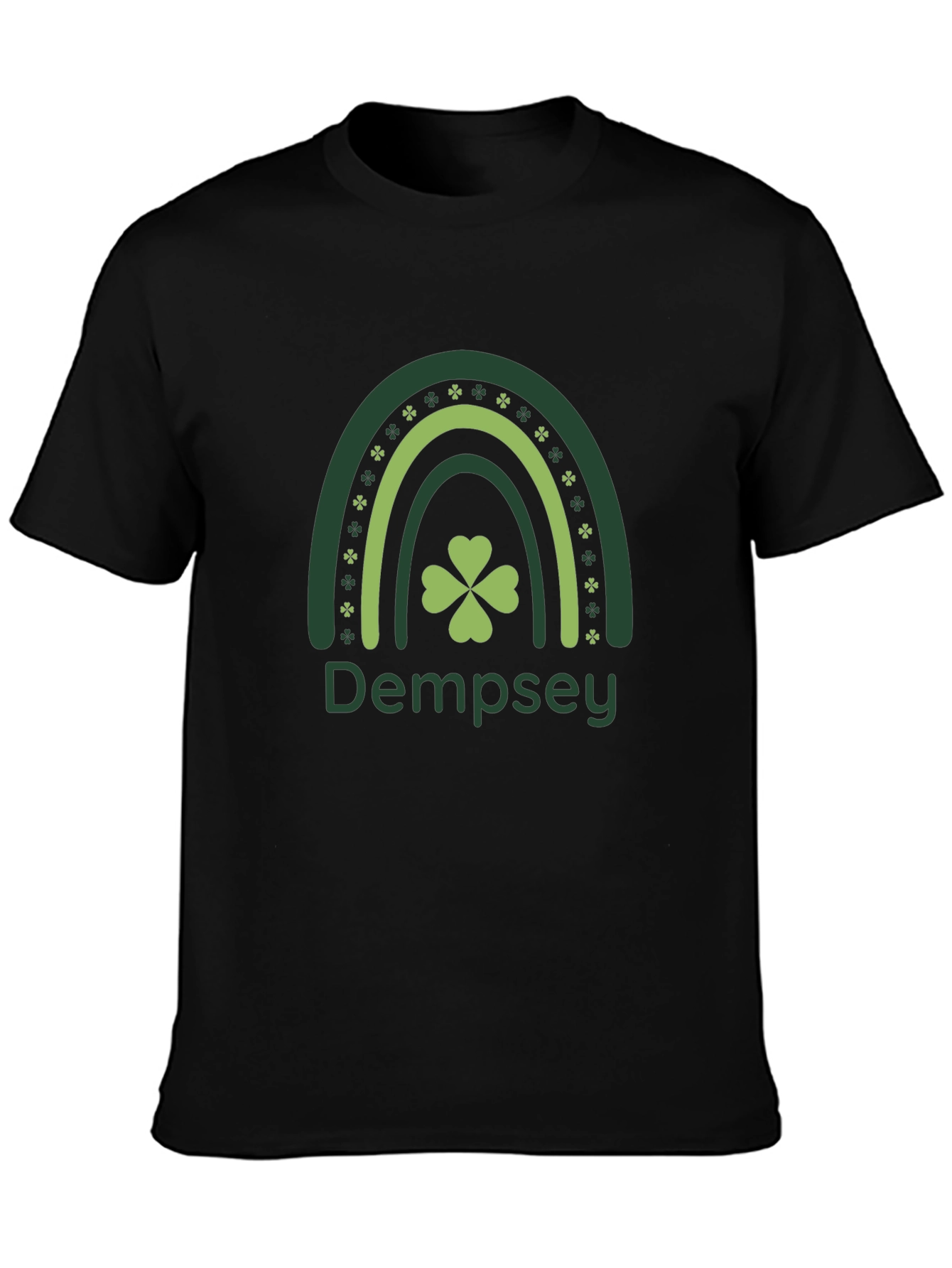 Dempsey Rainbow Shamrock St. Patricks Day T-Shirt