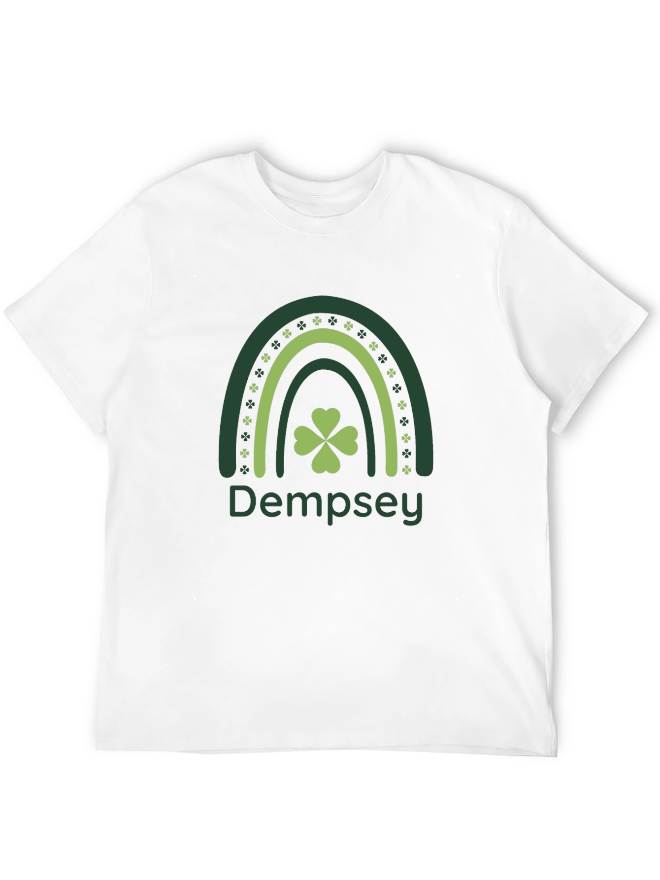 Dempsey Rainbow Shamrock St. Patricks Day T-Shirt