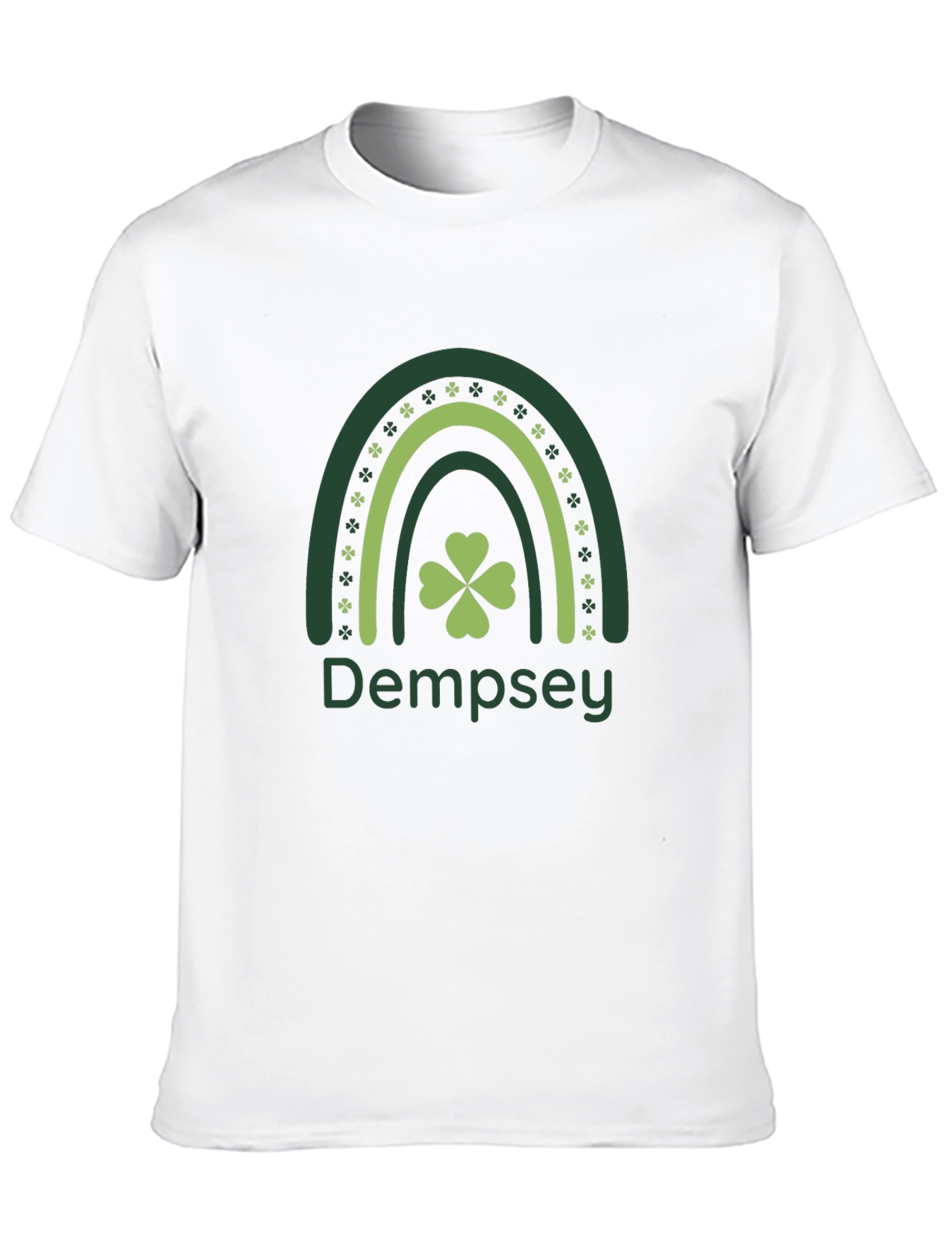 Dempsey Rainbow Shamrock St. Patricks Day T-Shirt