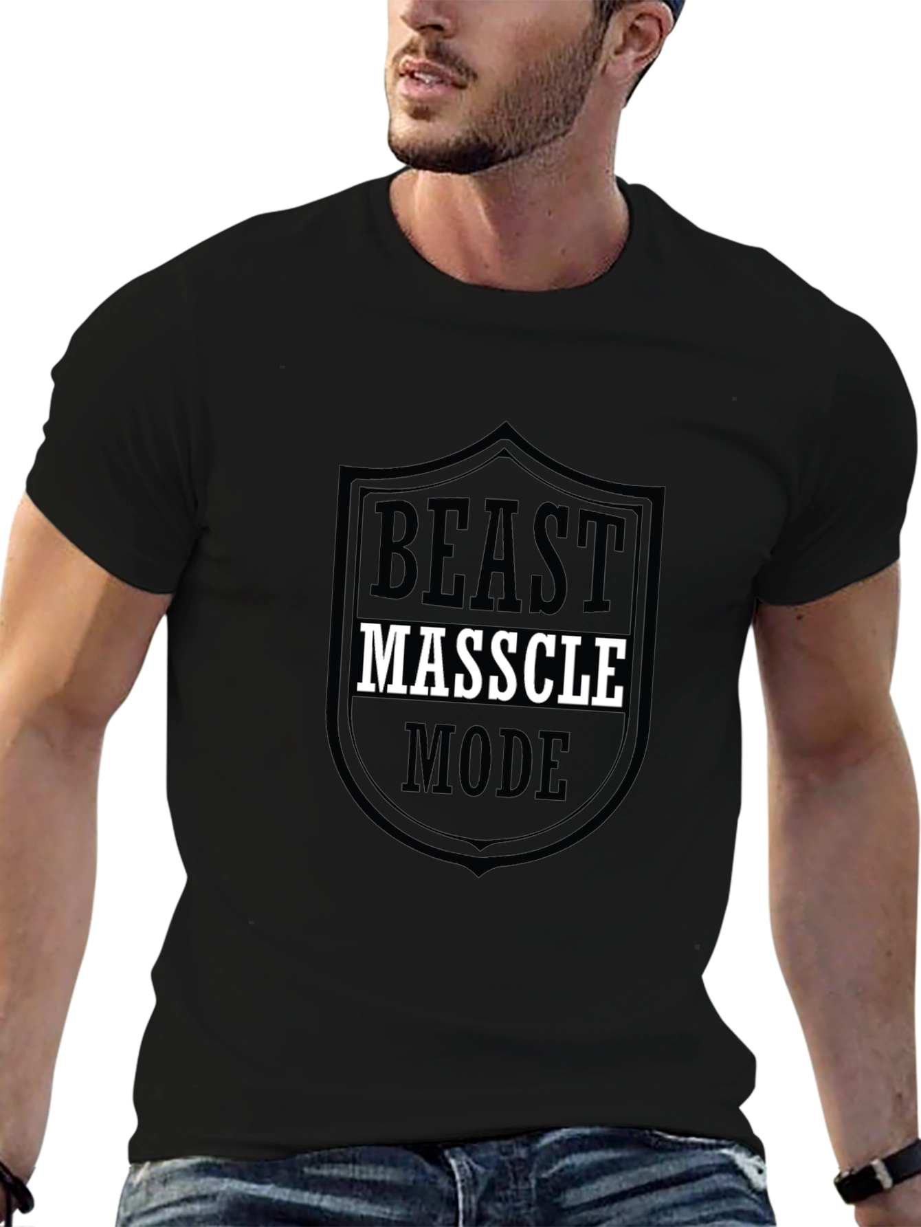 Beast Masscle Mode T-Shirt | Gym Motivation