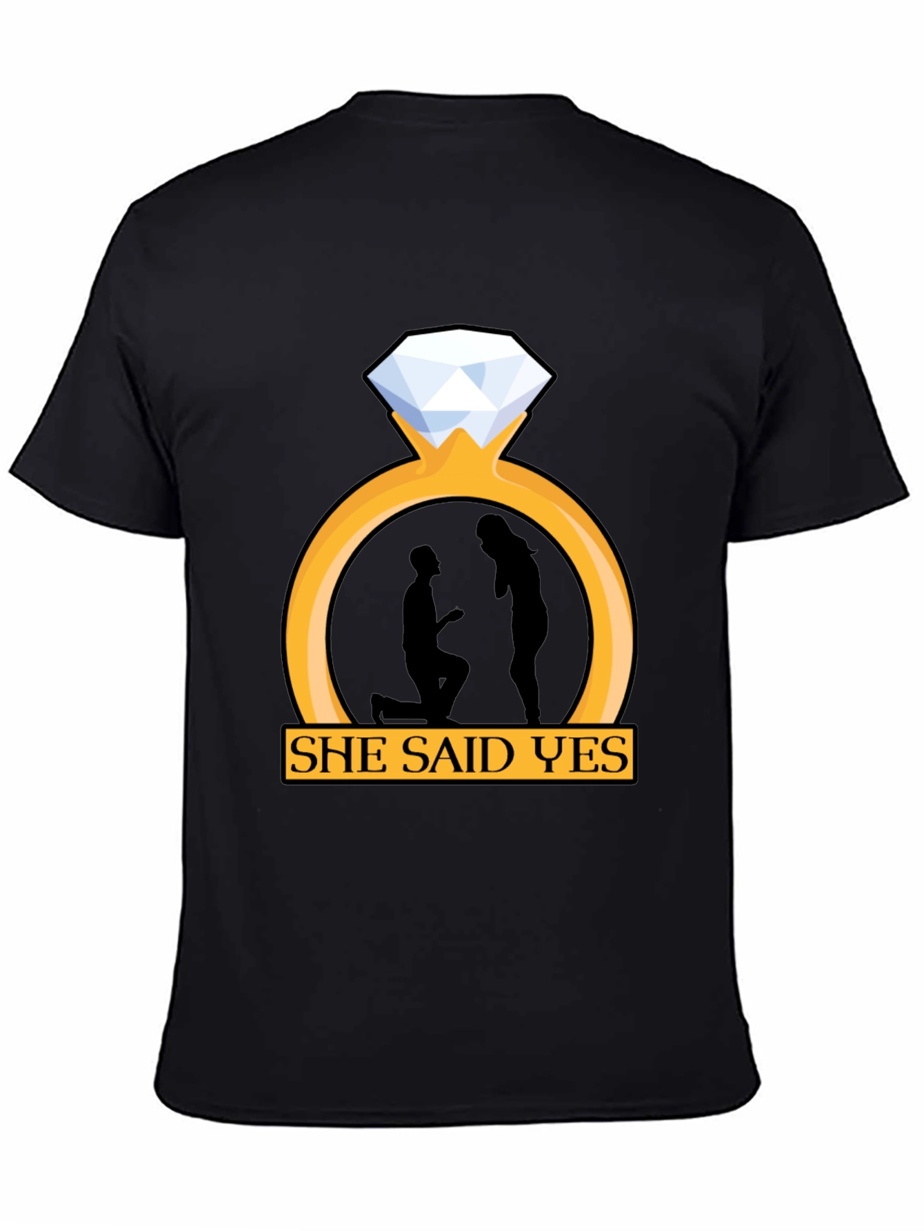 She Said Yes Engagement T-Shirt
